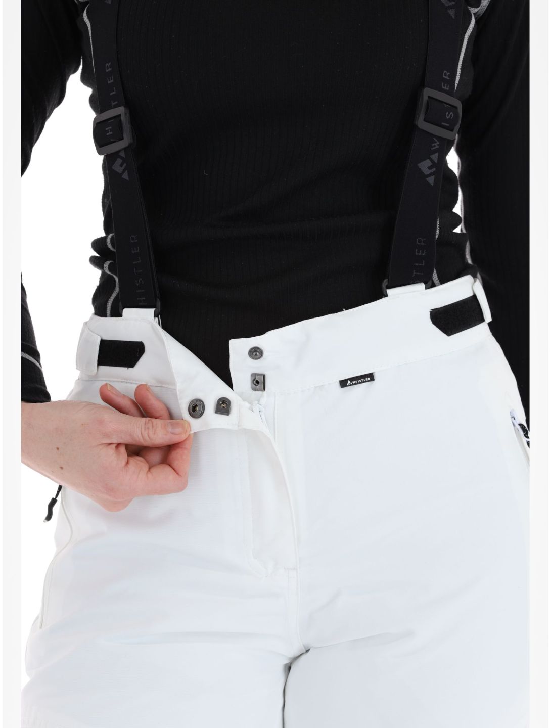 Whistler, Drizzle ski pants women White white 