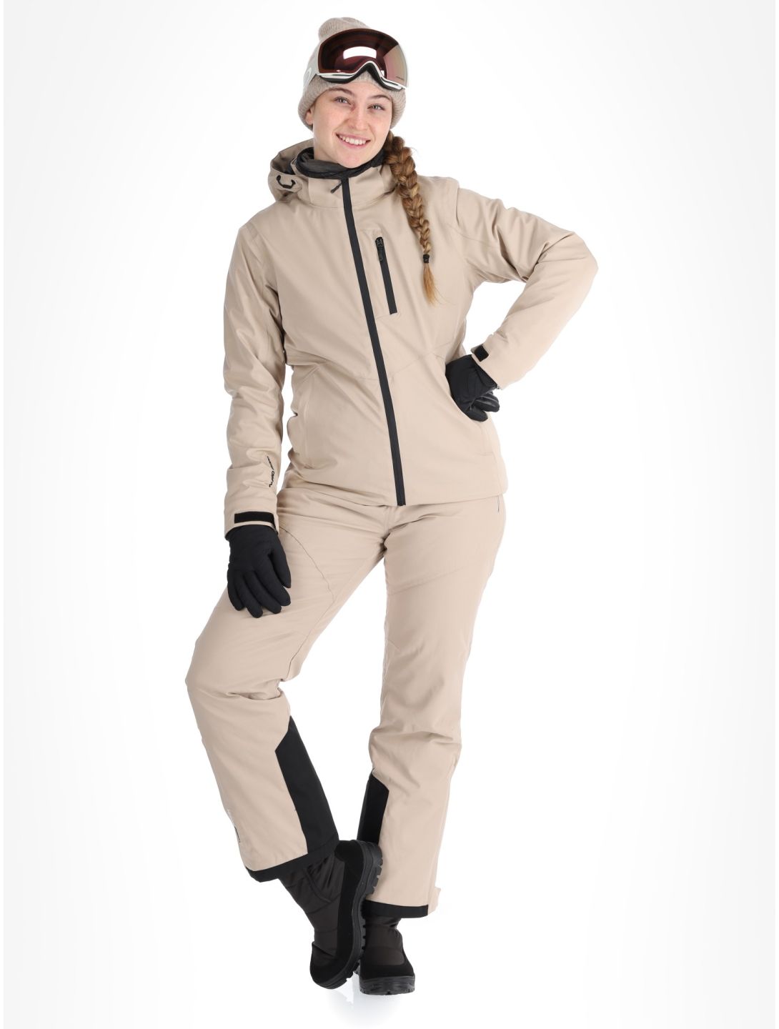 Whistler, Jada ski jacket women Simply Taupe grey 