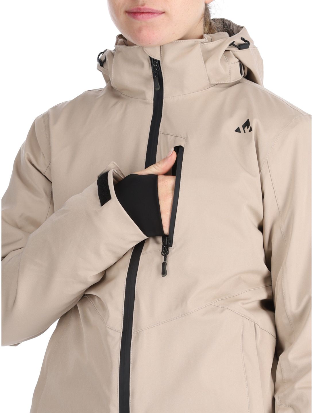 Whistler, Jada ski jacket women Simply Taupe grey 