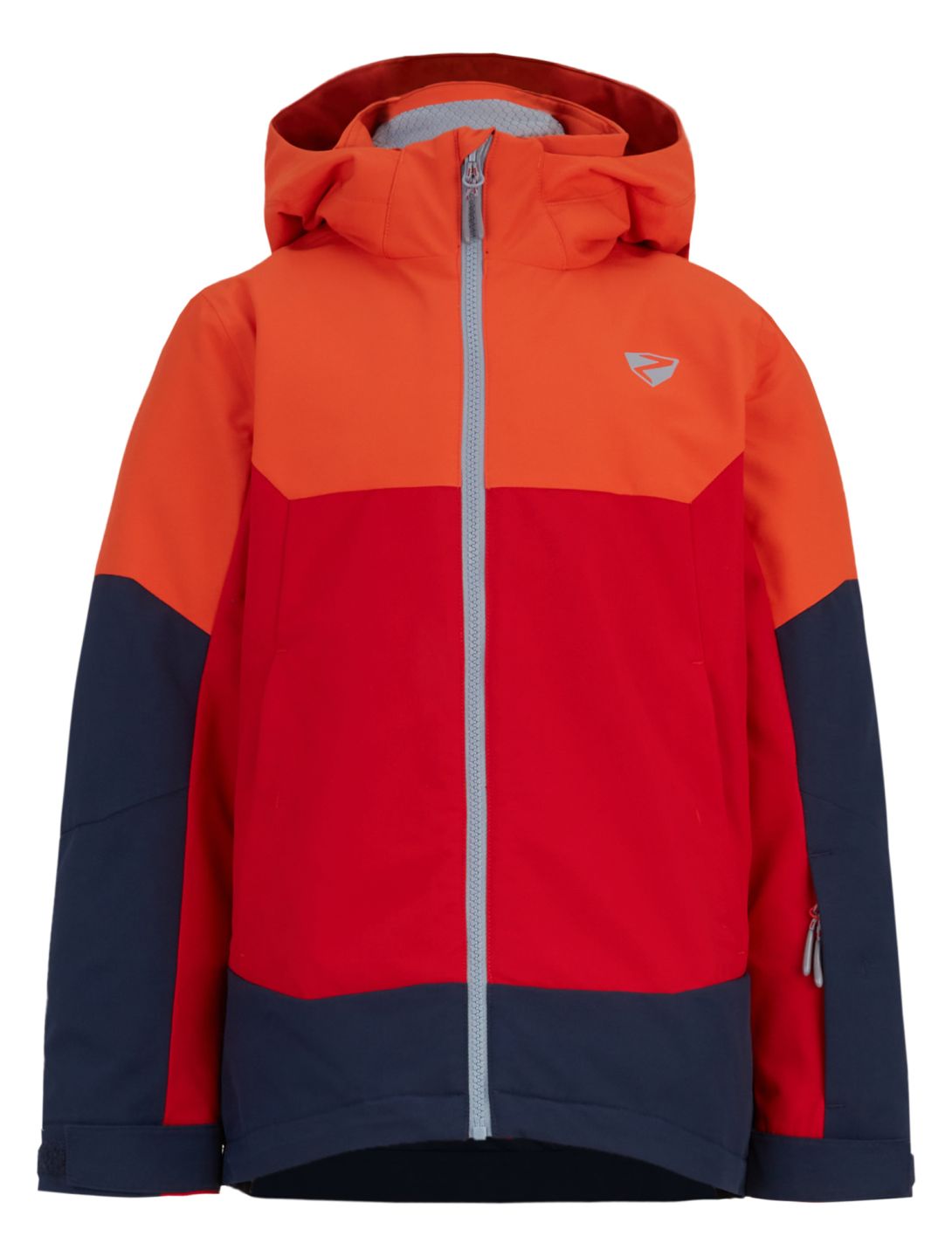 Ziener, Agimo Junior ski jacket kids Red Salsa blue, orange, red 