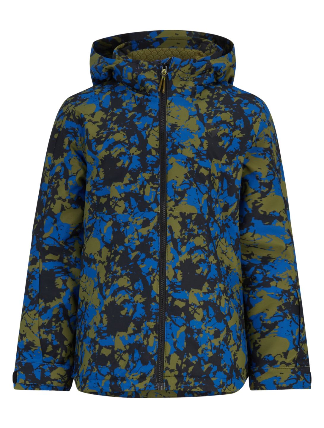 Ziener, Aluck Junior ski jacket kids Natural Camo blue, green 