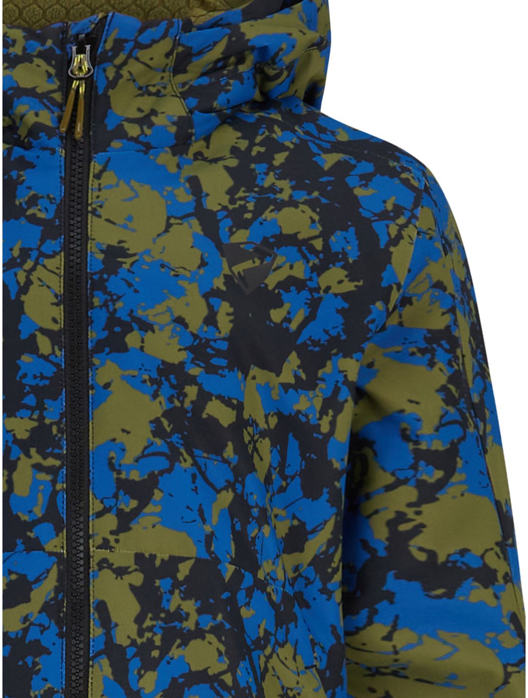 Ziener, Aluck Junior ski jacket kids Natural Camo blue, green 