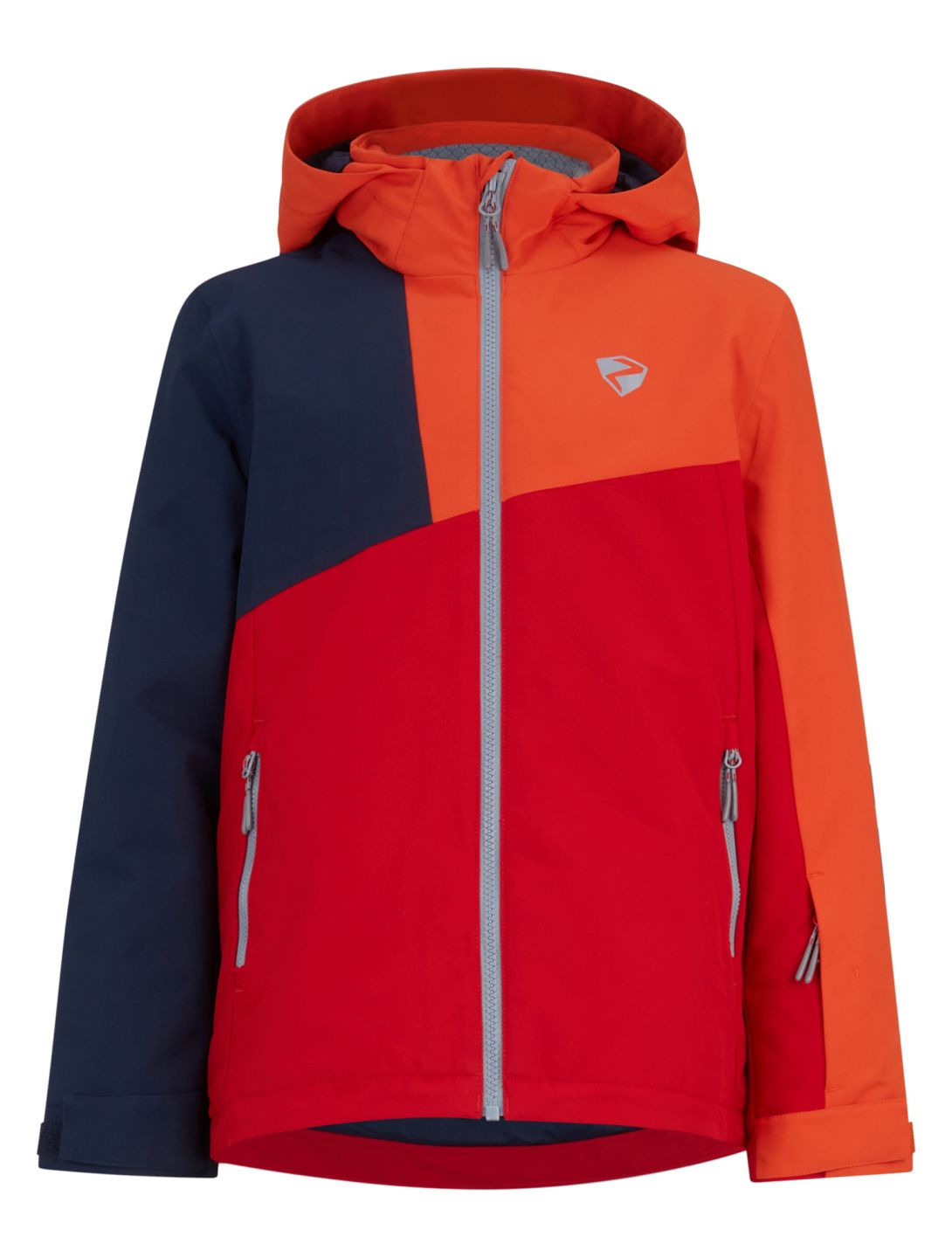 Ziener, Anzo Junior ski jacket kids Red Salsa blue, orange, red 