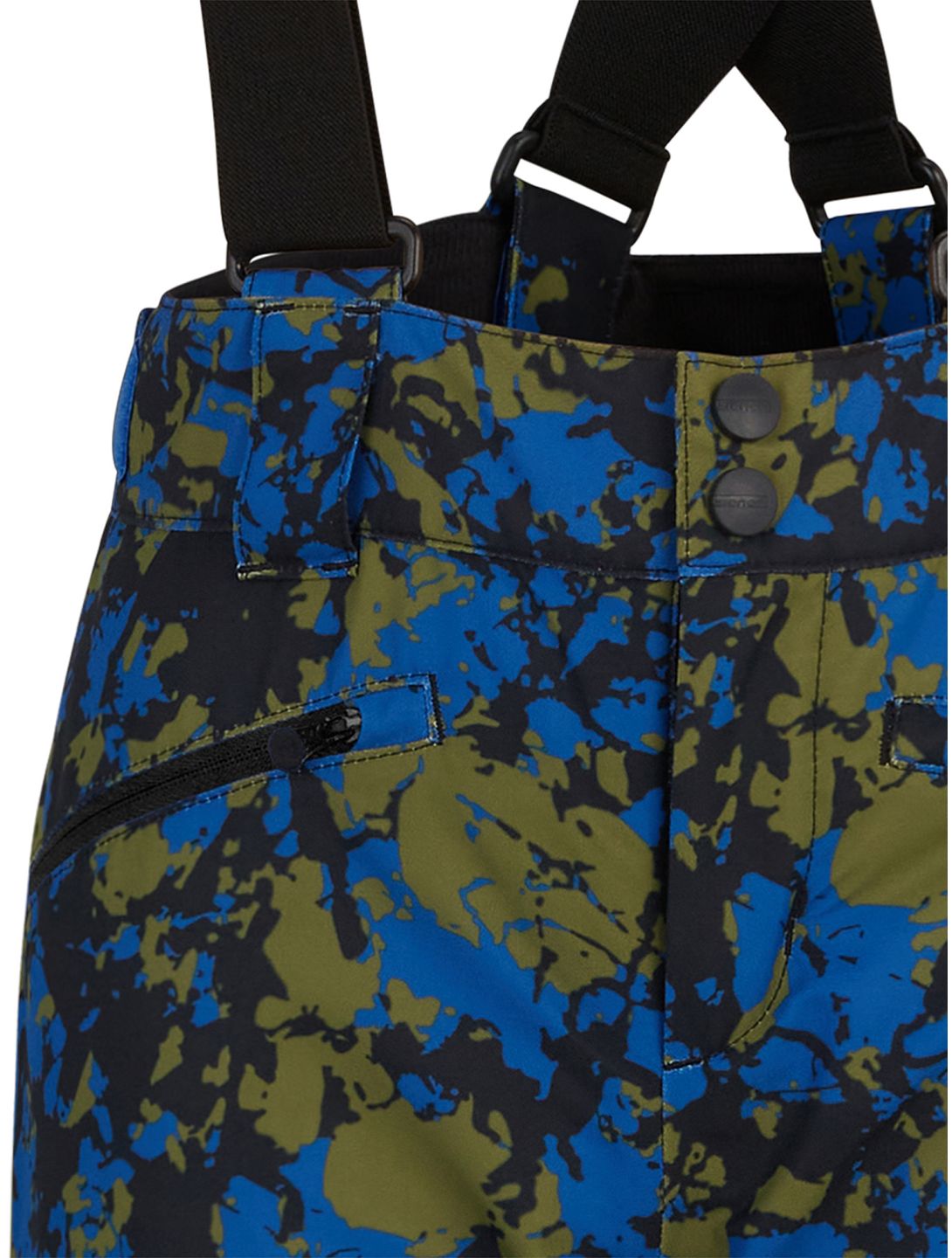 Ziener, Axi Junior ski pants kids Natural Camo black, blue, green 