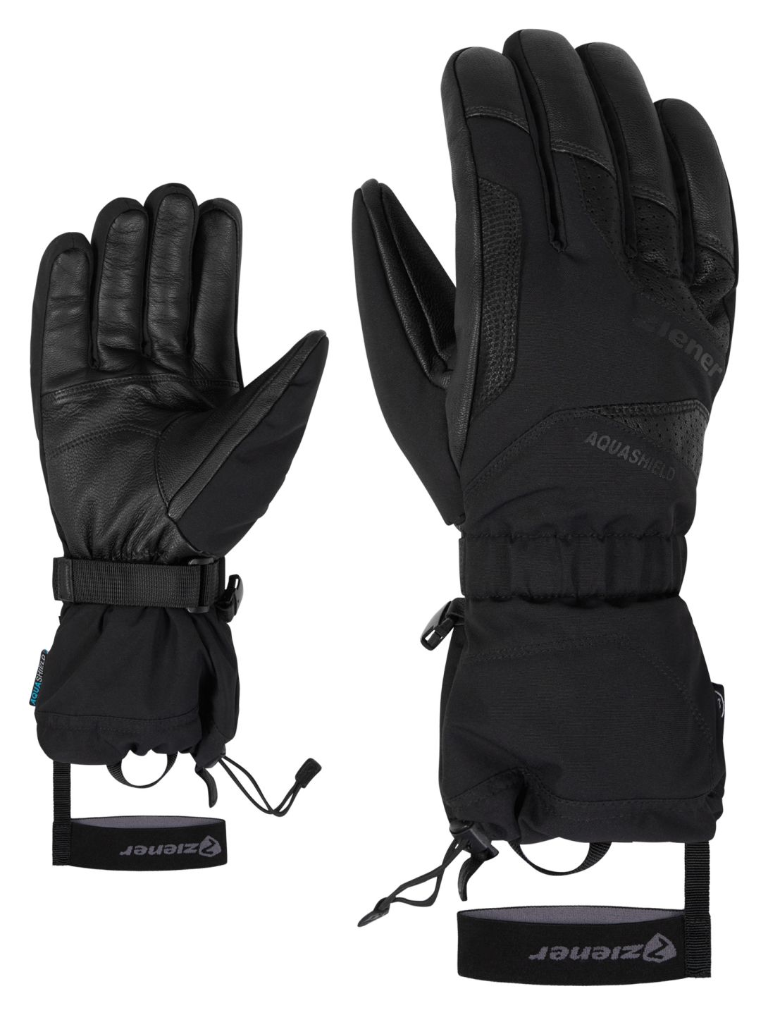 Ziener, Gaiku AS® AW ski gloves men Black black 