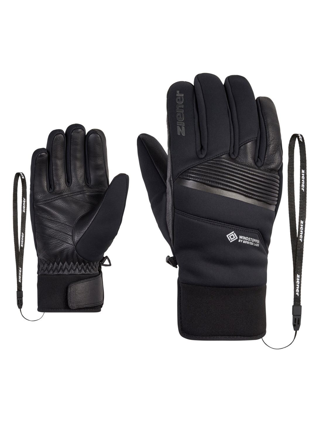 Ziener, Ganno WS ski gloves men Black black 