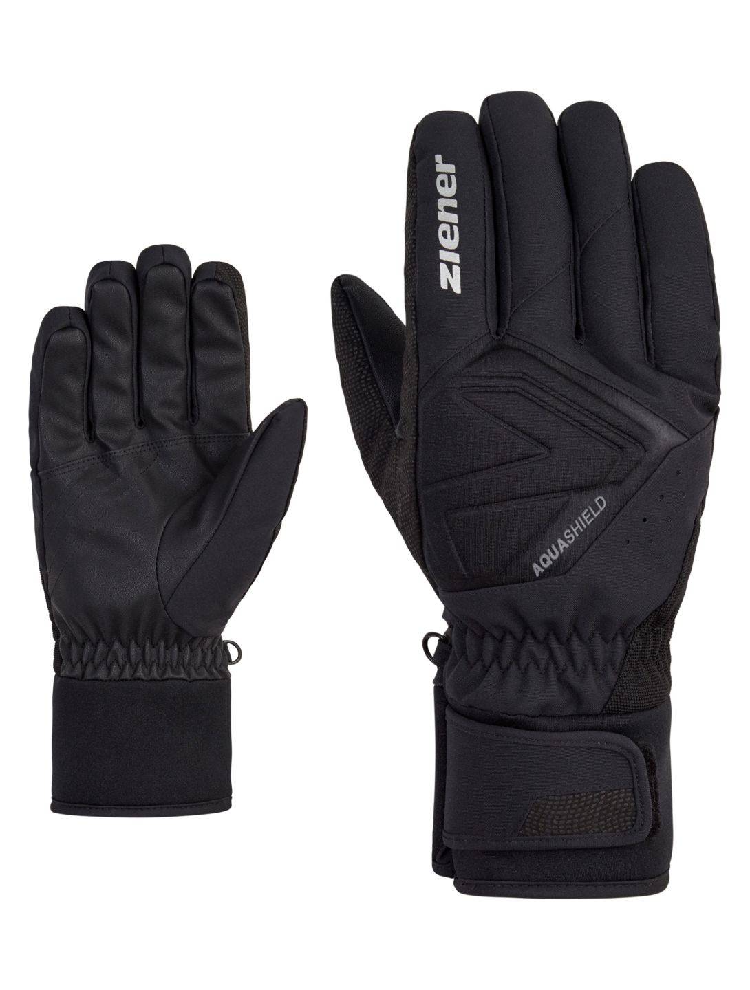 Ziener, Gatis AS® ski gloves men Black black, grey 