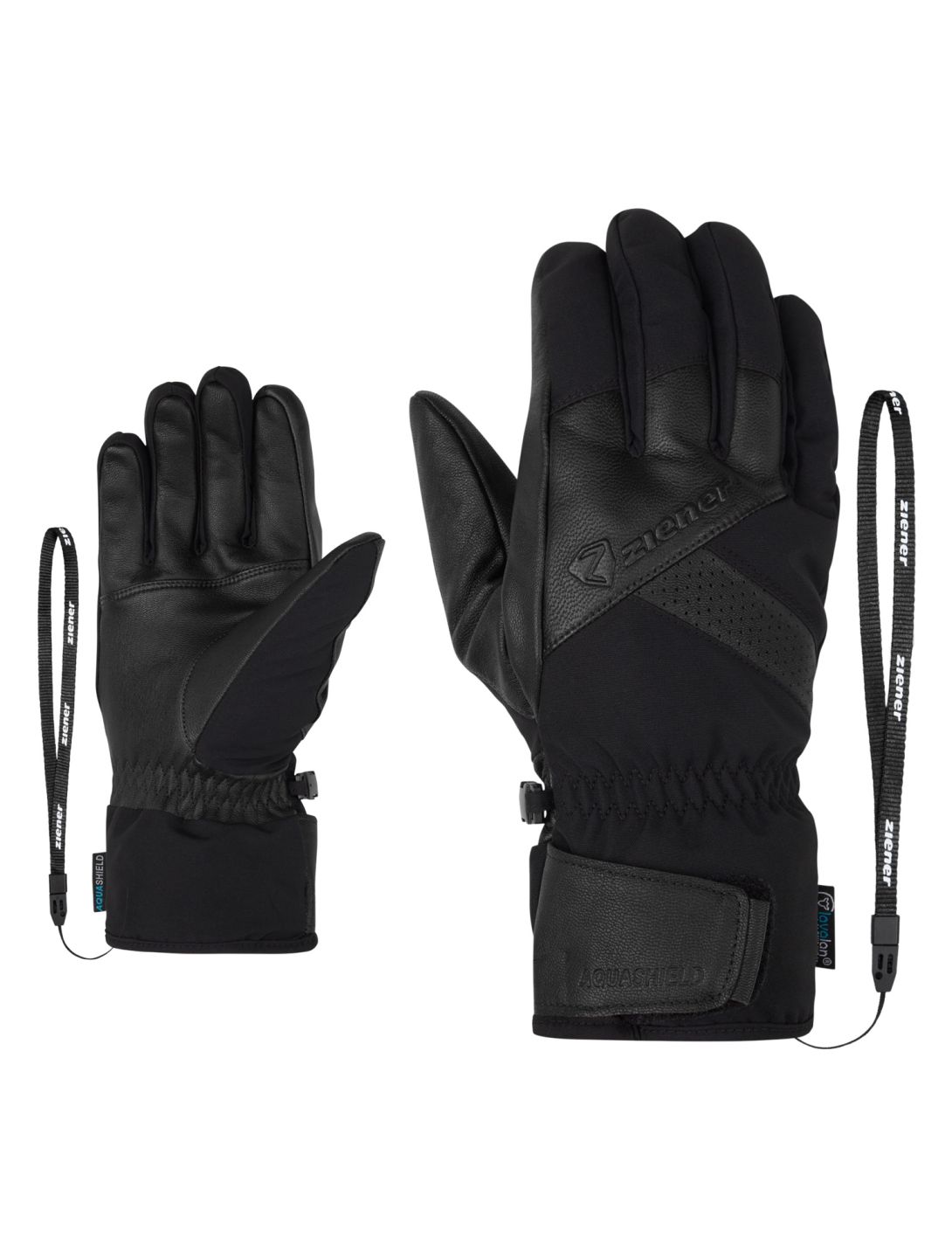 Ziener, Getter AS® AW ski gloves men Black black 