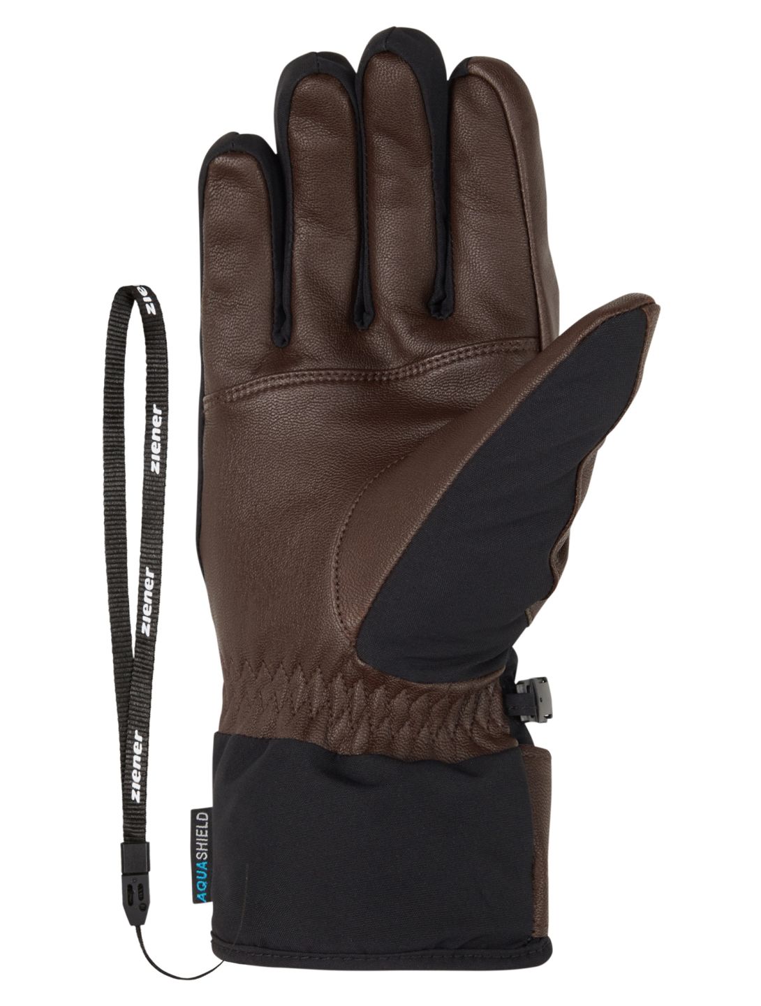 Ziener, Getter AS® AW ski gloves men Dark Brown brown 