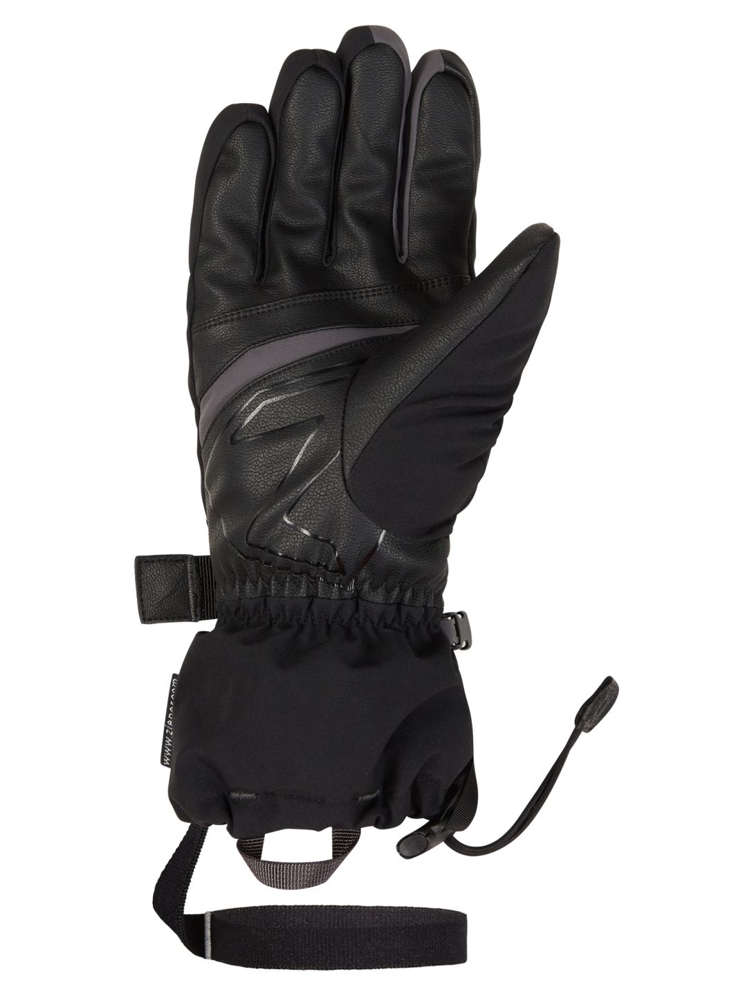 Ziener, Ghalion AS® ski gloves men Black Magnet black, grey 