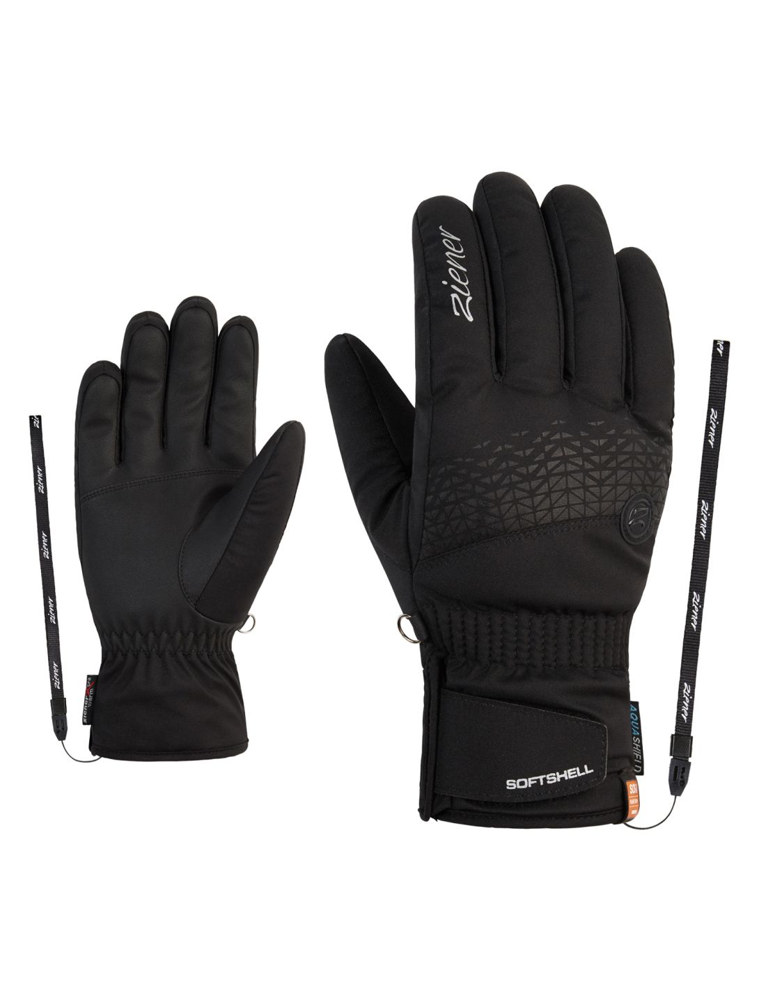 Ziener, Keona AS ski gloves women SOS-ID black, grey 