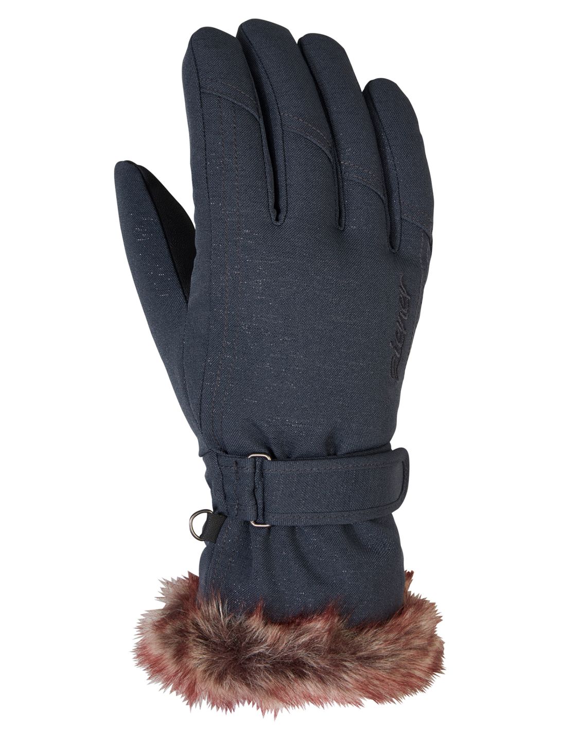 Ziener, Kim Lady ski gloves women Gray Ink Spark grey 