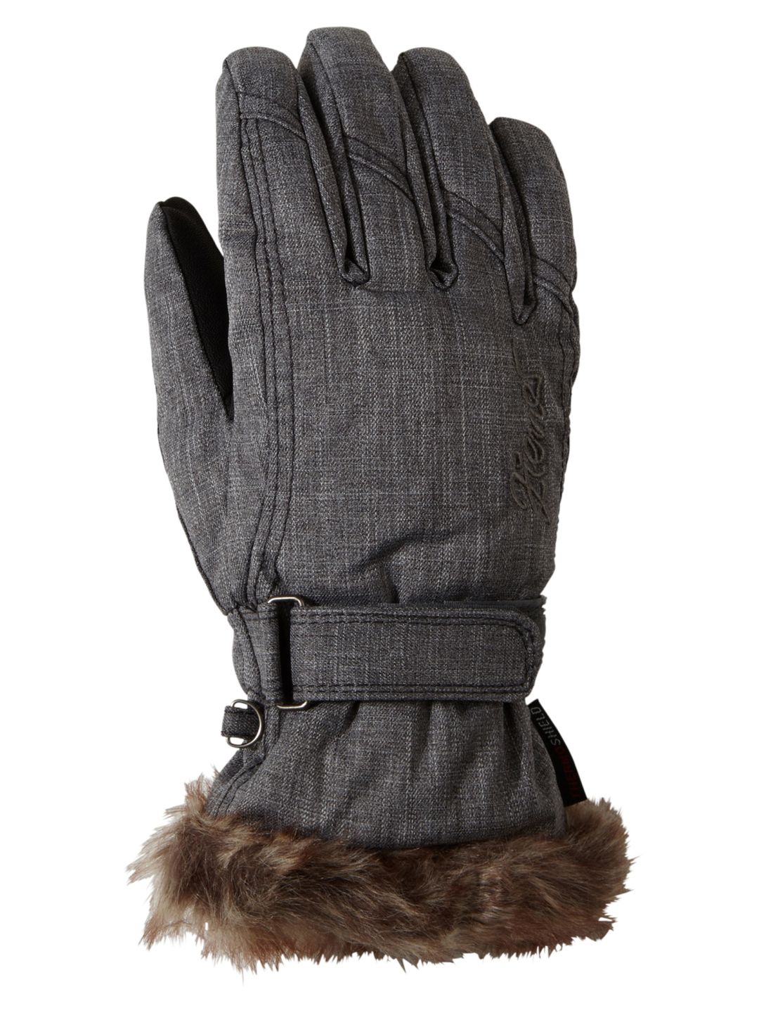 Ziener, Kim Lady ski gloves women Grey Melange grey 