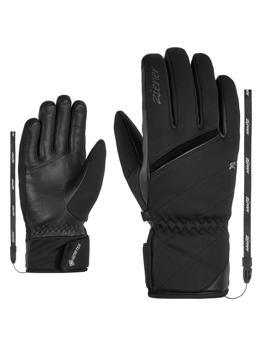 Ziener, Kiyuna GTX PR ski gloves women Black black 