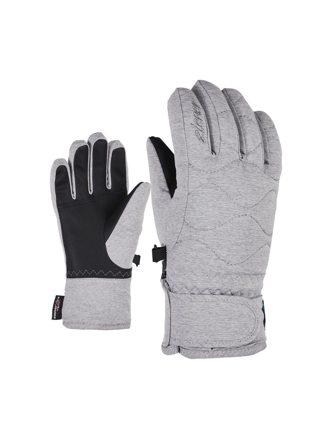 Ziener, Lanta As(R) Pr Girls ski gloves kids Light Melange grey, pink 