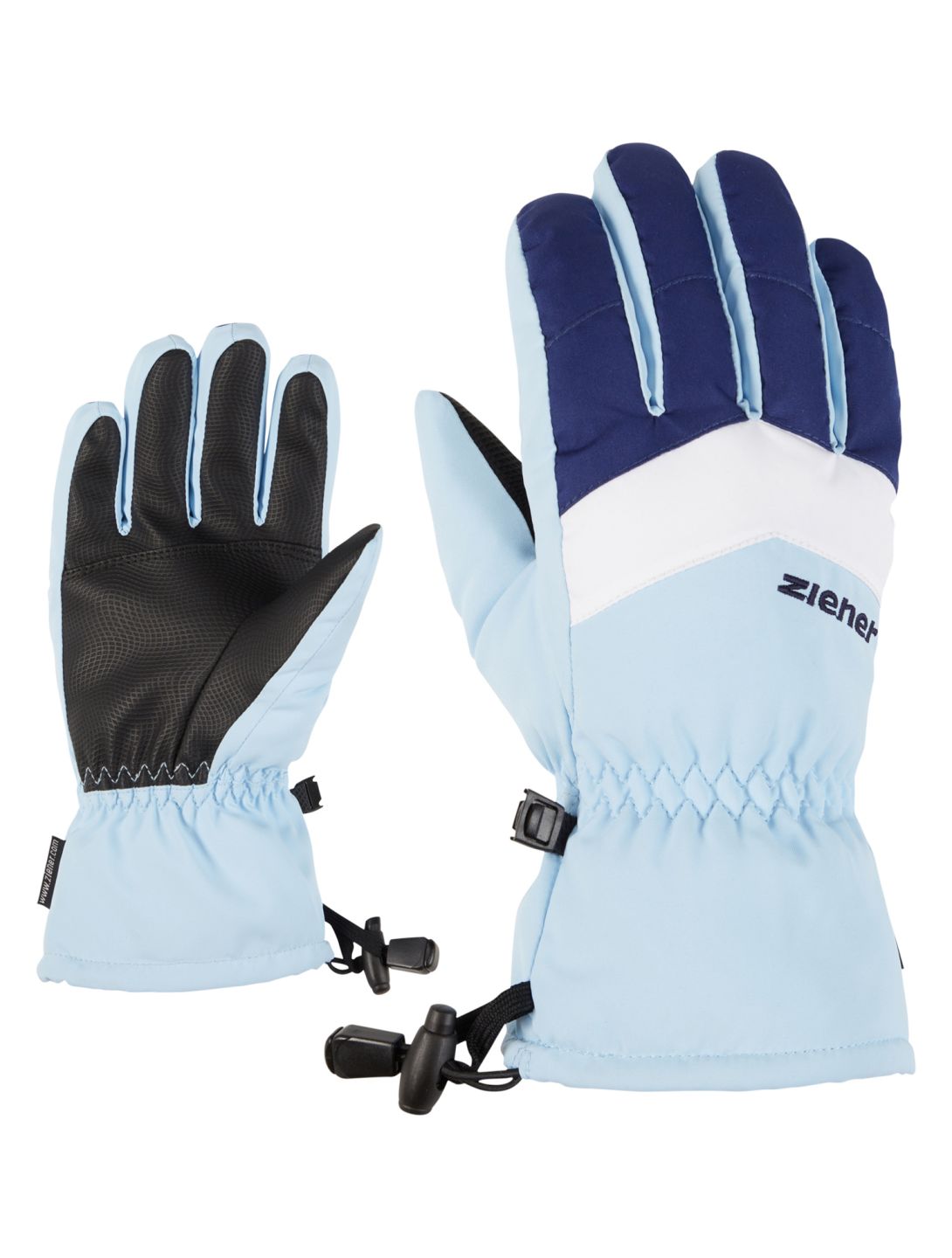 Ziener, Lett AS® Junior ski gloves kids Arctic Sky blue 