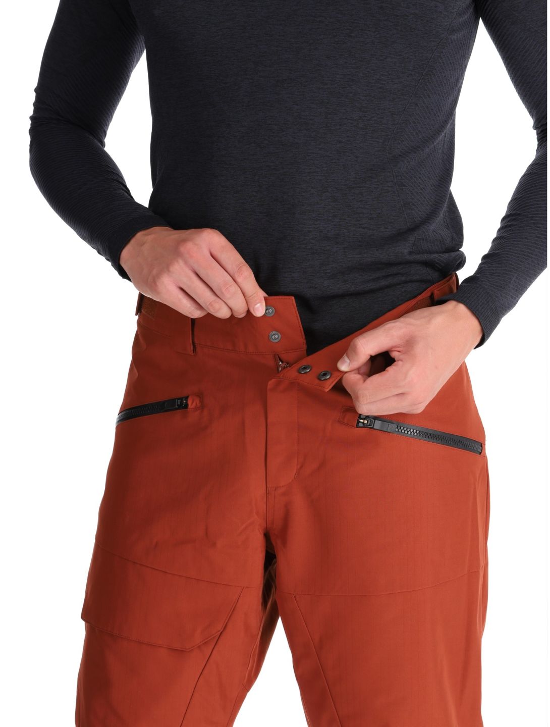 Ziener, Rappold ski pants men Woody Brown brown 