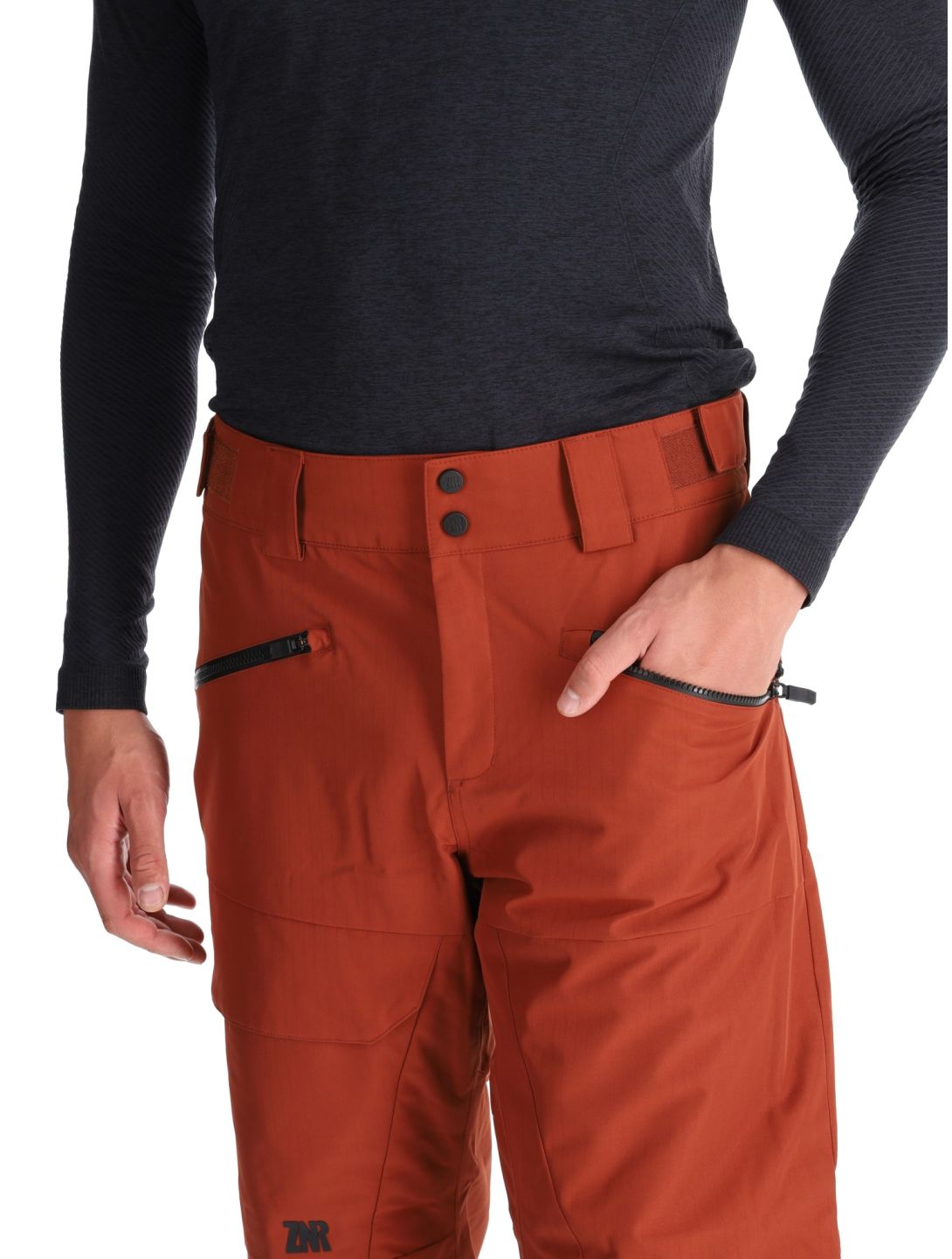 Ziener, Rappold ski pants men Woody Brown brown 