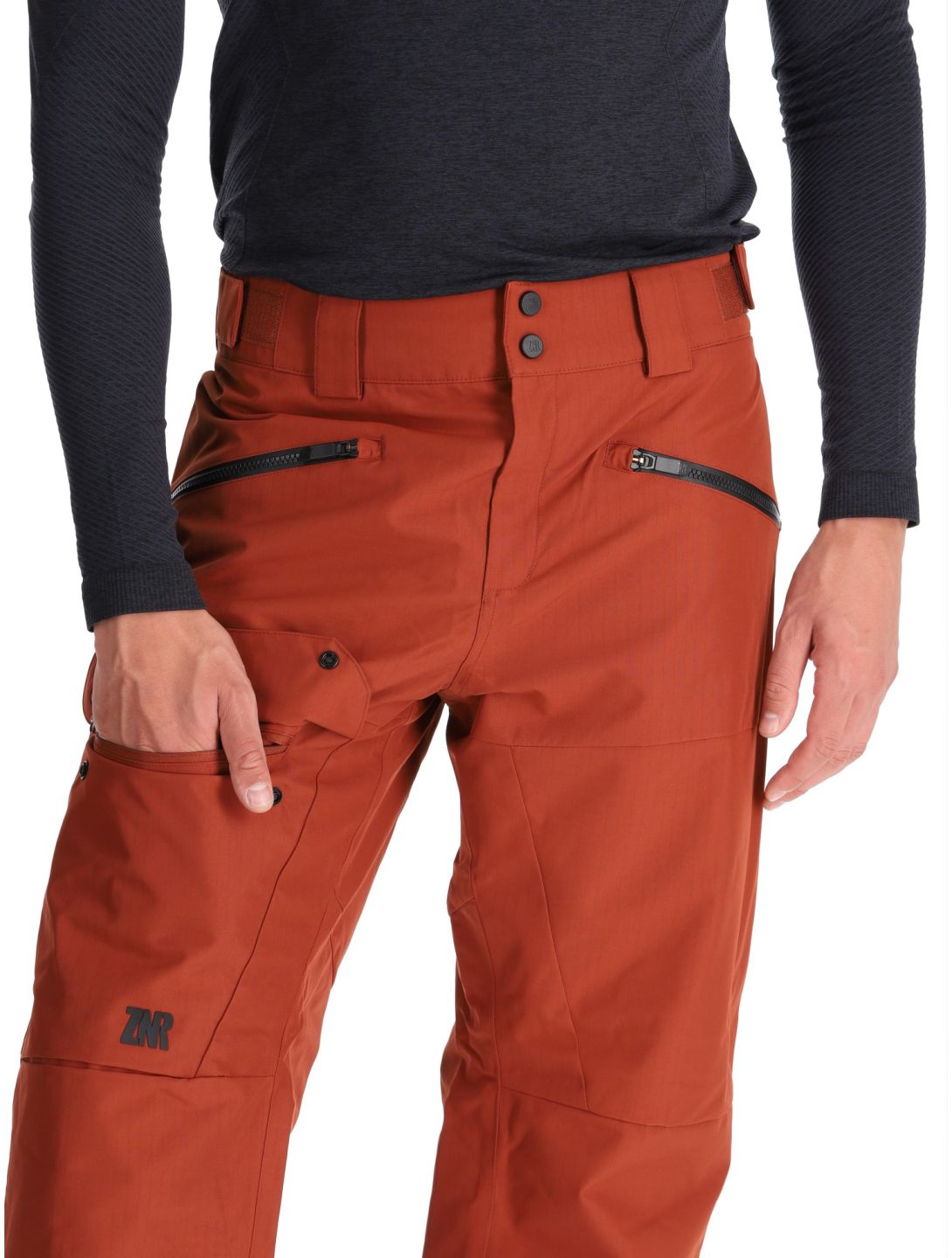 Ziener, Rappold ski pants men Woody Brown brown 