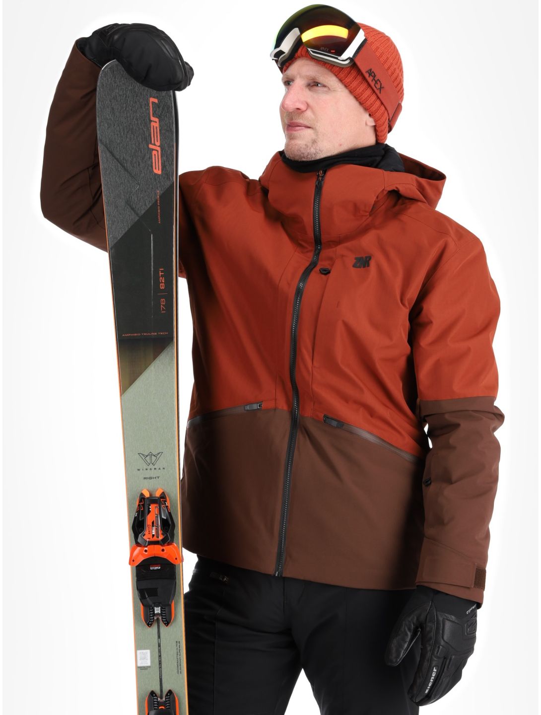 Ziener, Rikard ski jacket men Woody Brown brown 