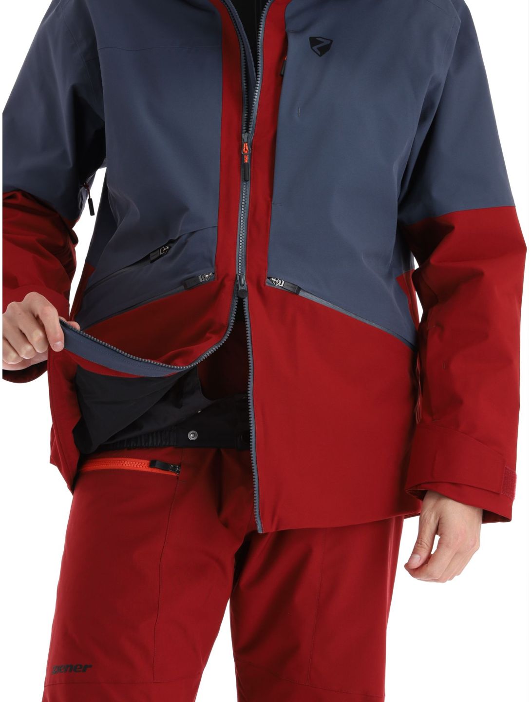 Ziener, Tahan hardshell ski jacket men Ombre grey 