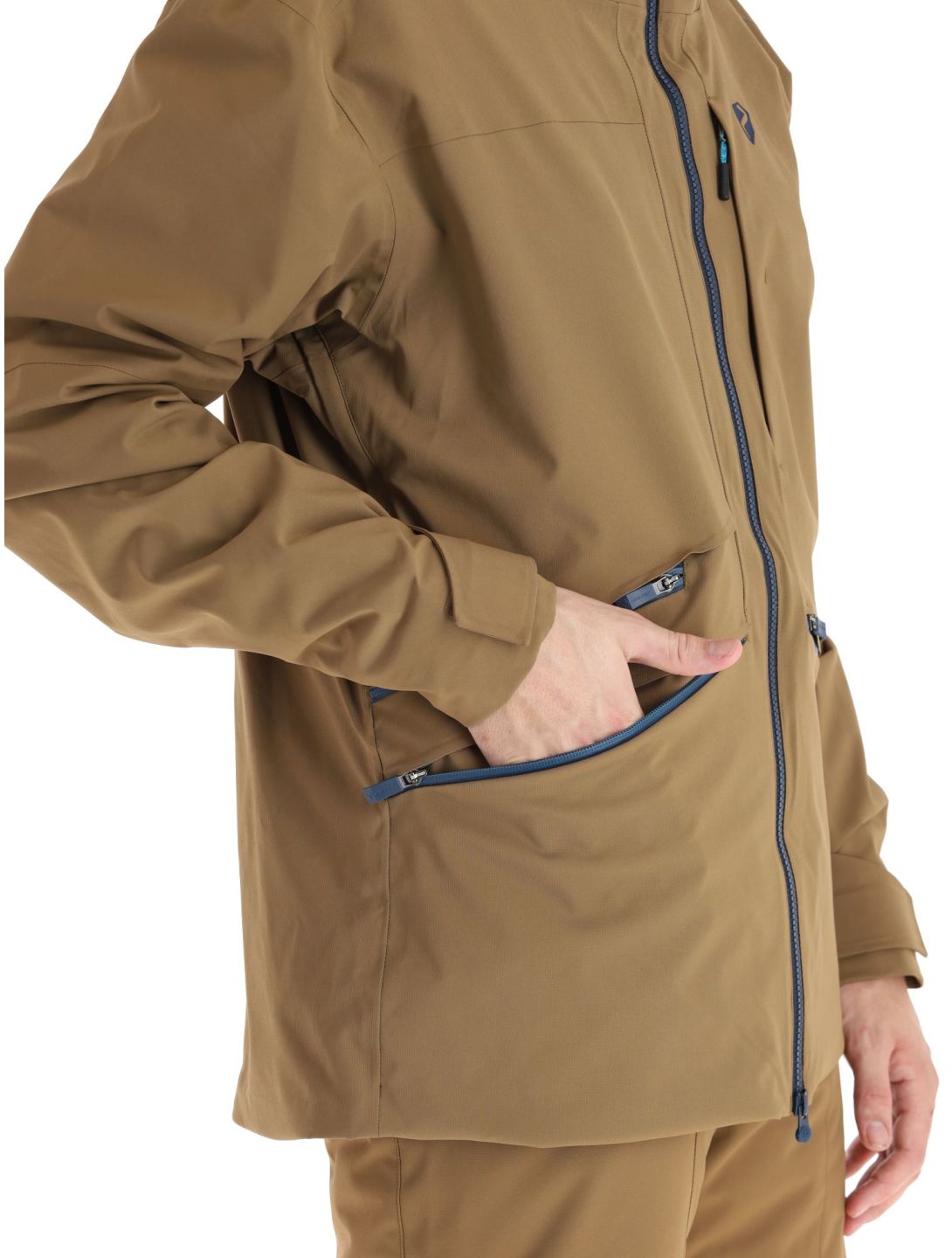 Ziener, Tahan hardshell ski jacket men Walnut brown 