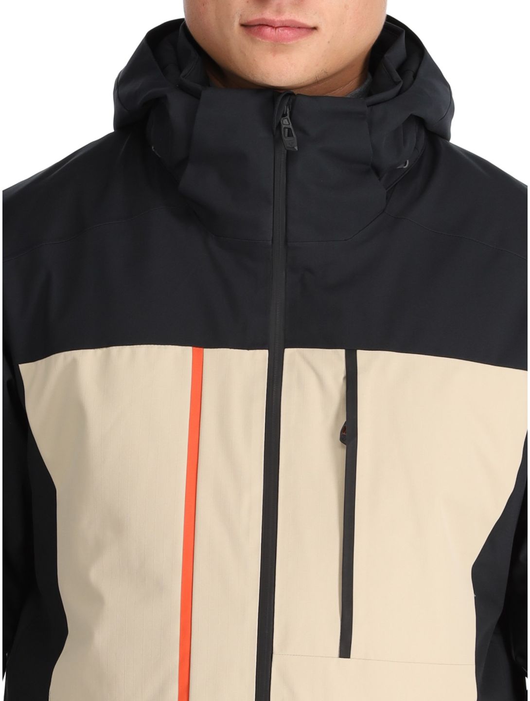 Ziener, Taponga ski jacket men Cashew Ripstop beige, black 