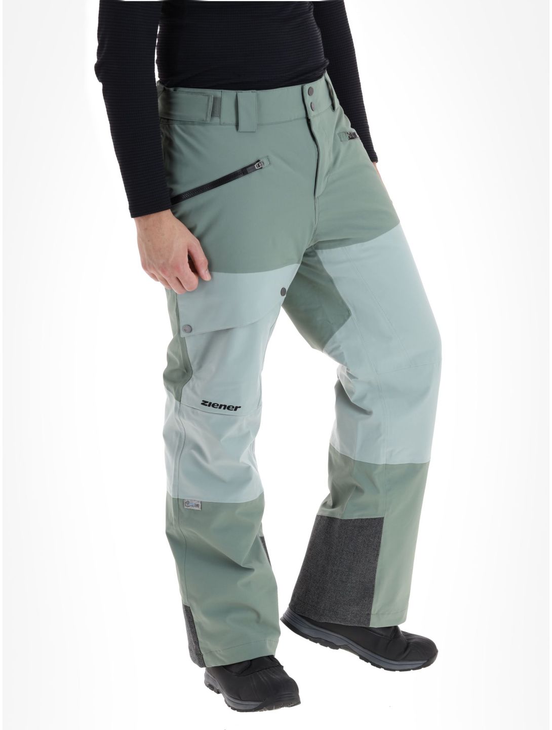 Ziener, Tiffin ski pants men Green Mud green 