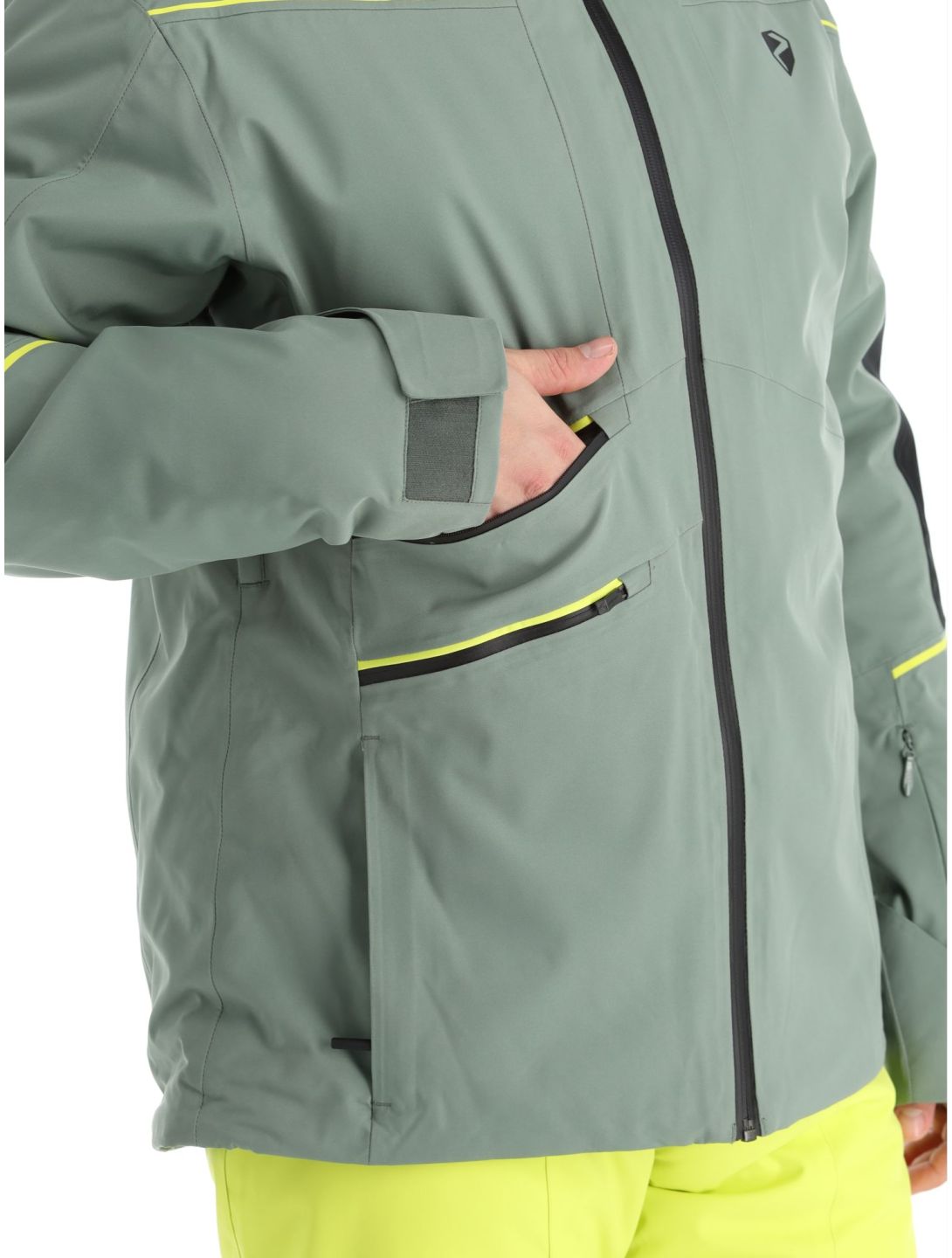 Ziener, Toaca ski jacket men Green Mud green 