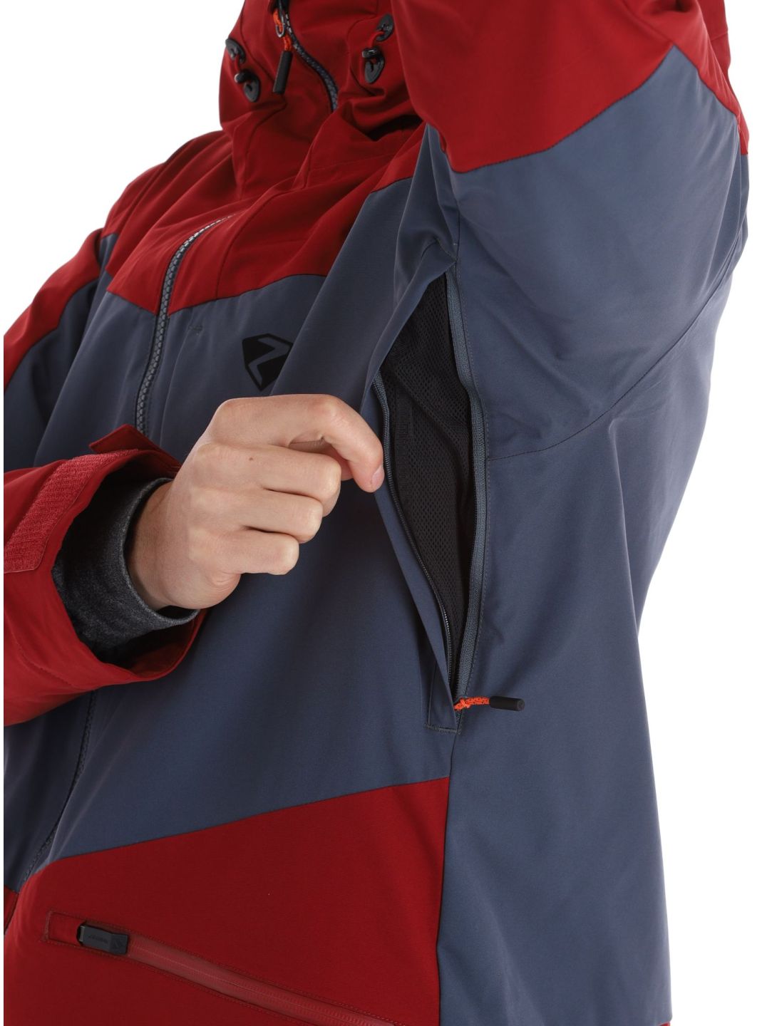 Ziener, Triglav ski jacket men Red Cabin grey, red 