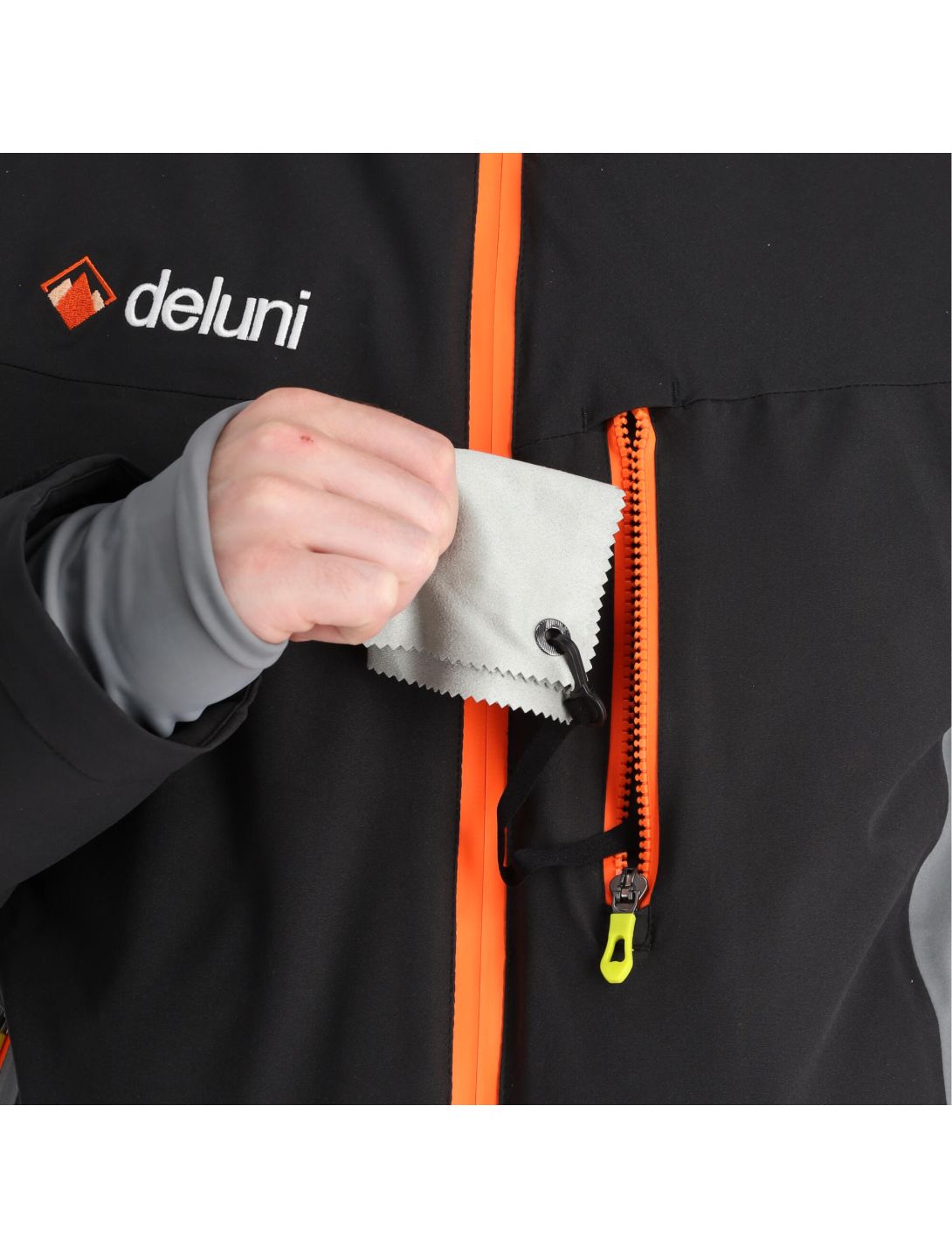 Deluni, Challenger 3 ski jacket men grey/black