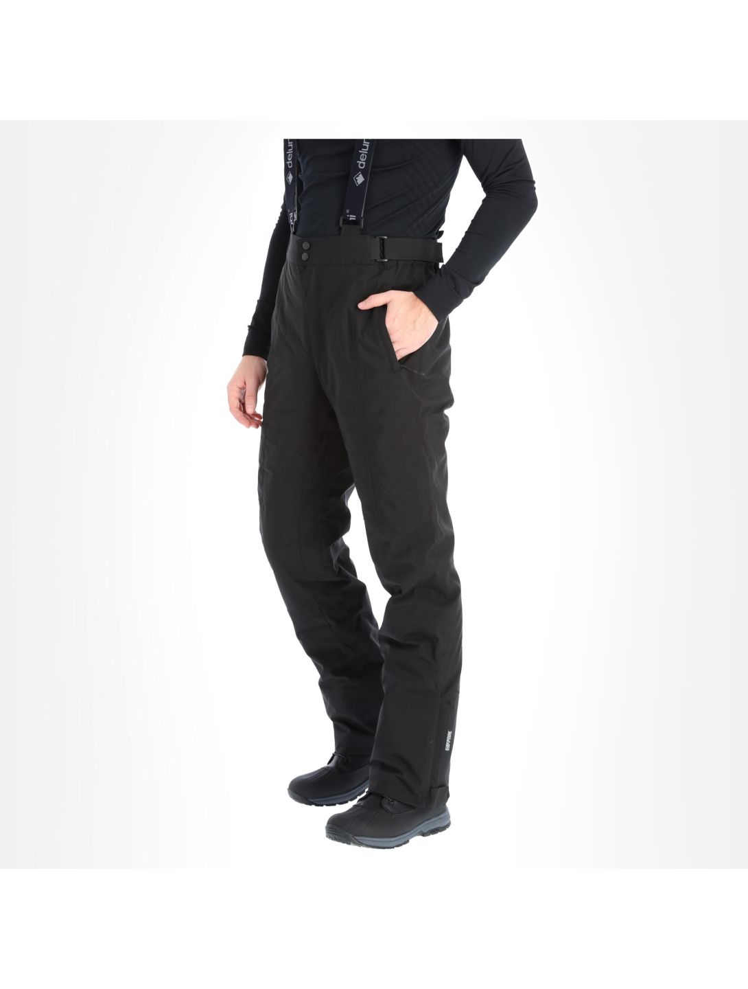 Deluni, Challenger ski pants short model men black 