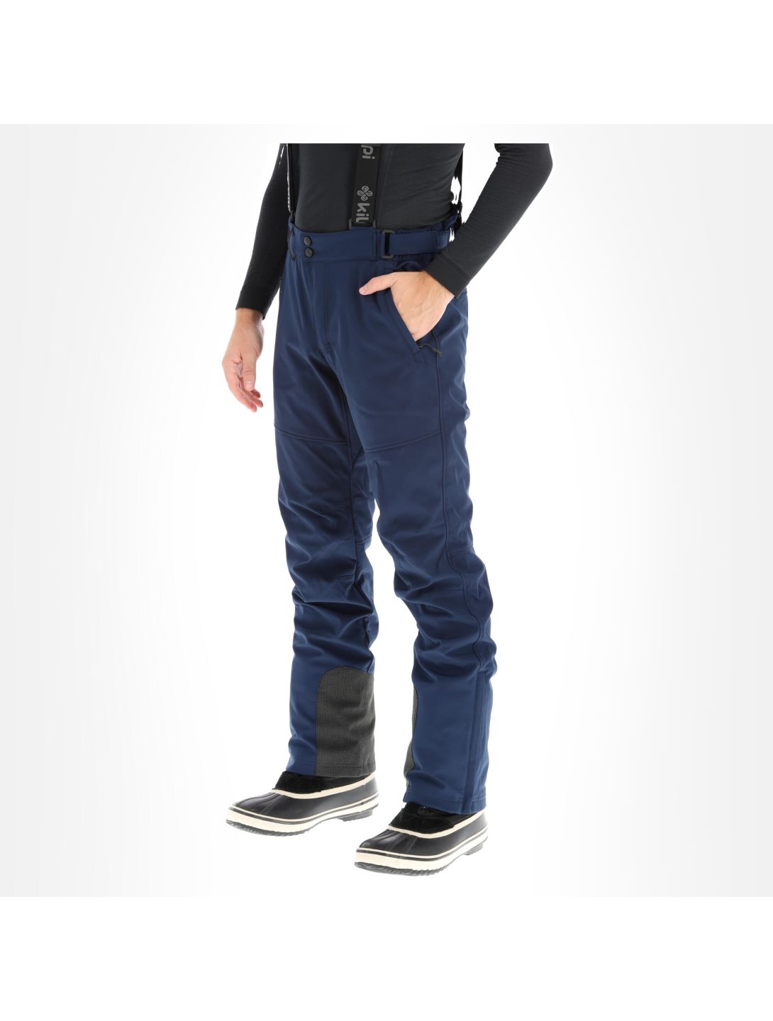 Kilpi, Rhea-M softshell ski pants plus size men dark blue