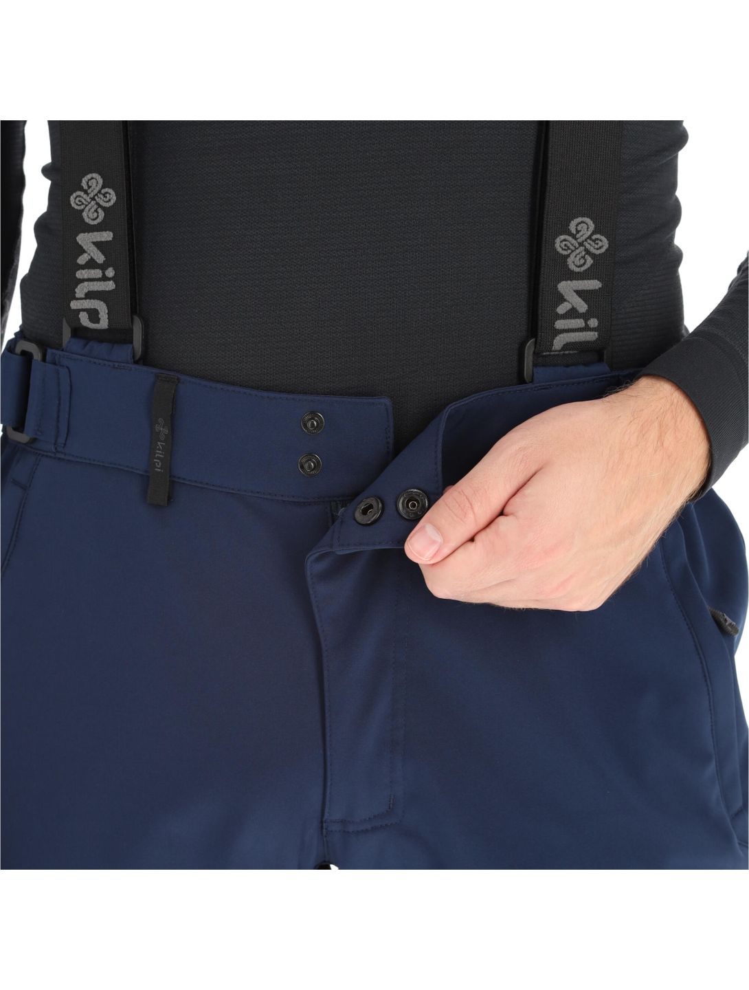 Kilpi, Rhea-M softshell ski pants plus size men dark blue