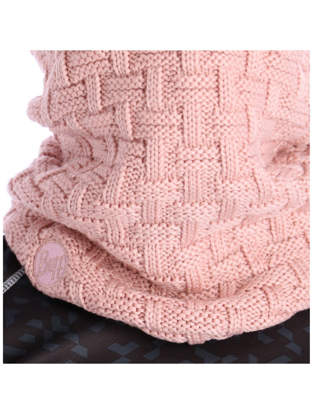 Buff, Knitted & polar Neckwarmer Airon, scarf, Blossom pink