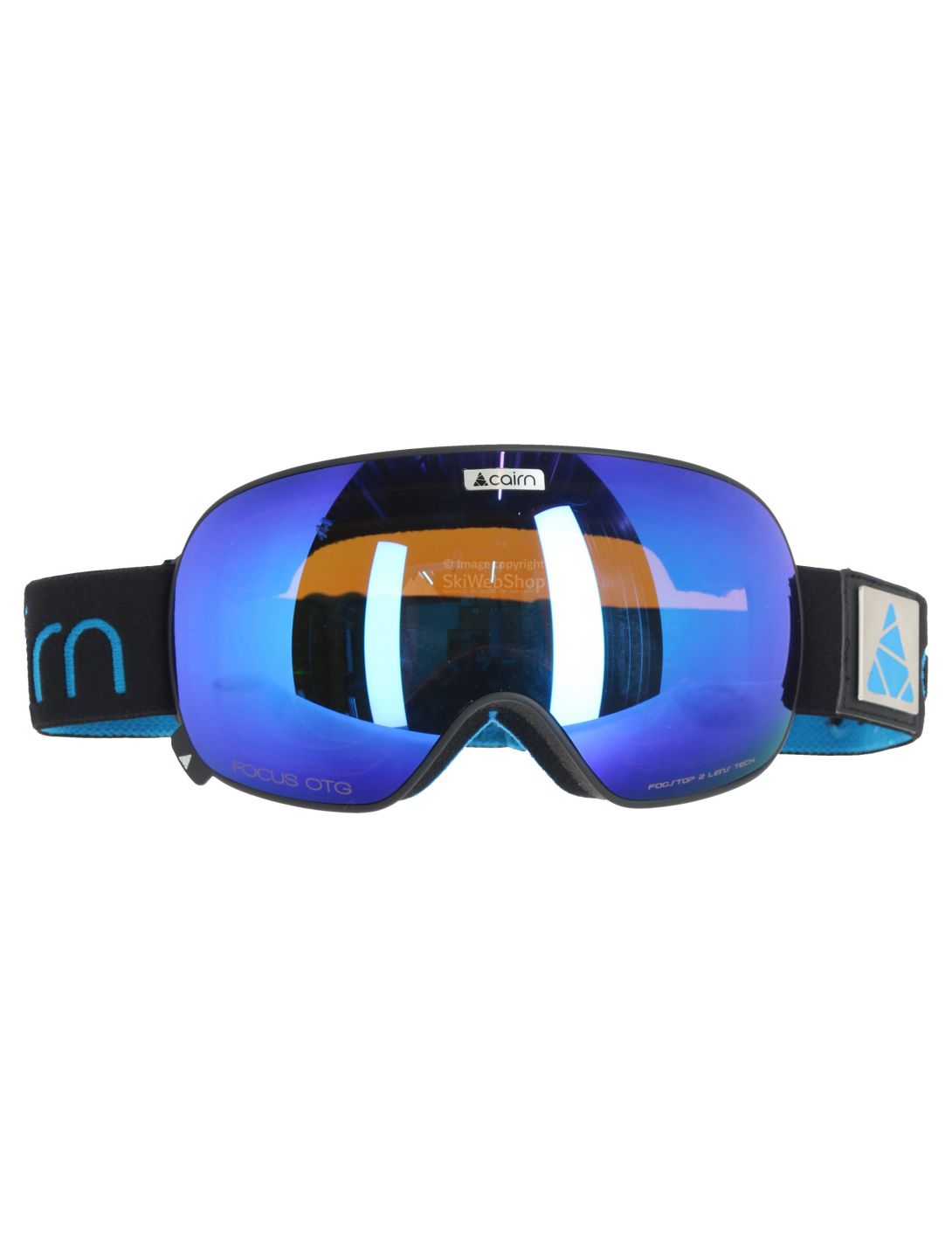 Cairn, Focus Otg goggles unisex Mat Black Blue Mirror black, blue 