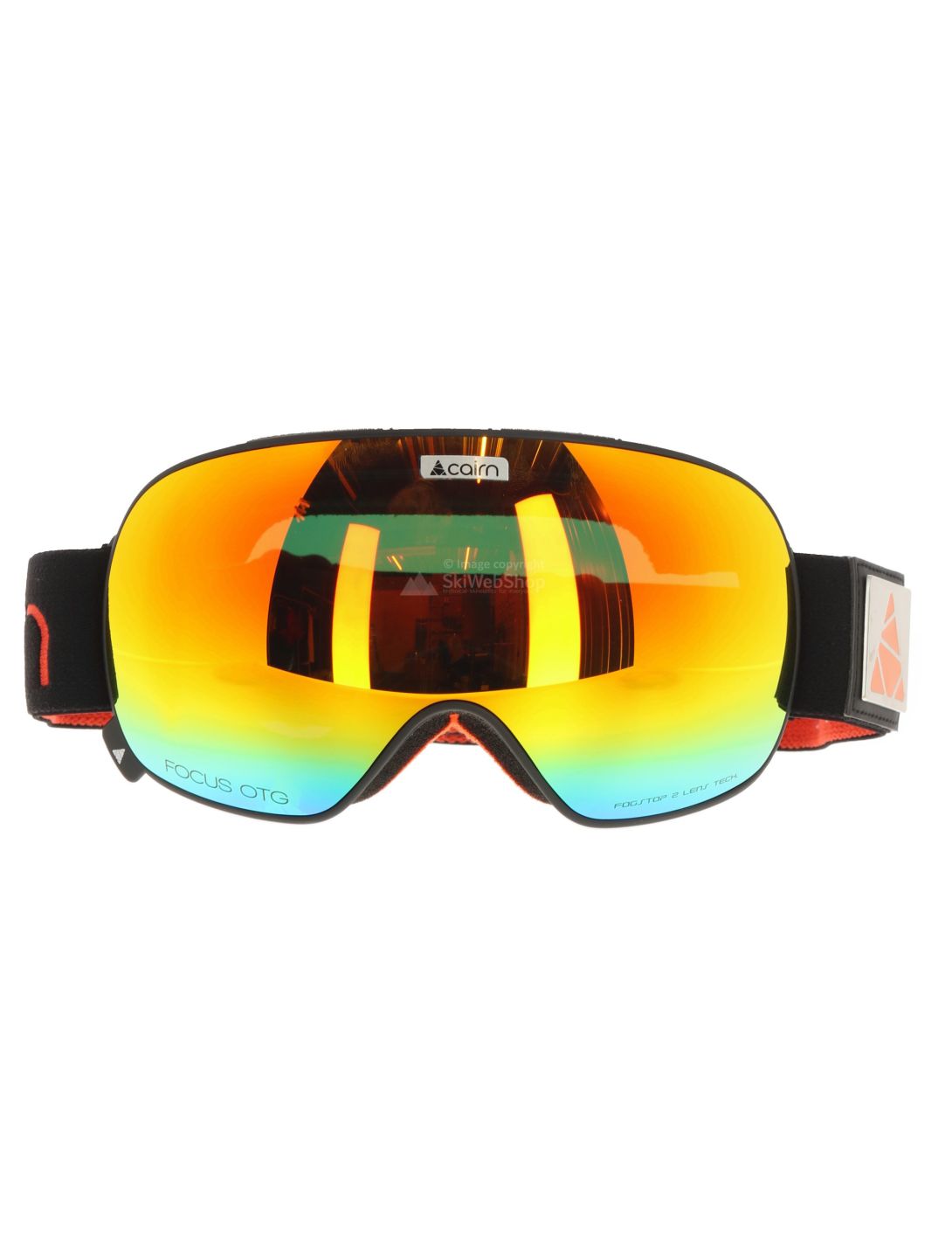 Cairn, Focus Otg goggles unisex Mat Black Orange Mirror black, orange 