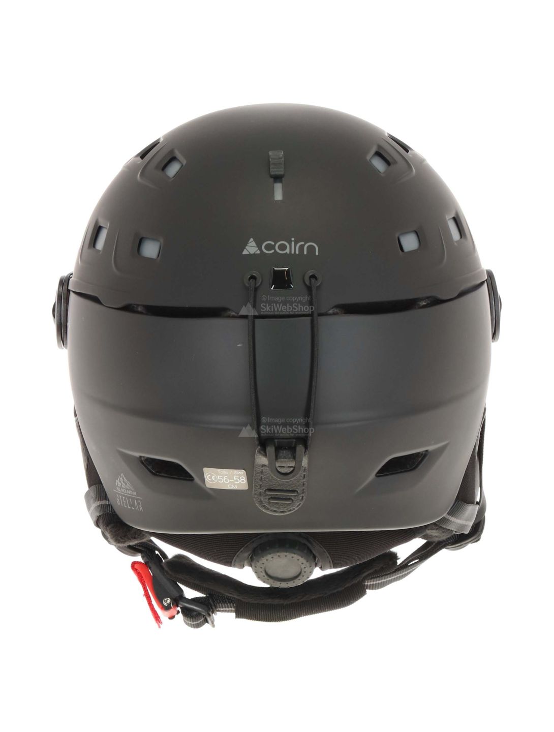 Cairn, ski helmet with visor, spare lens, black