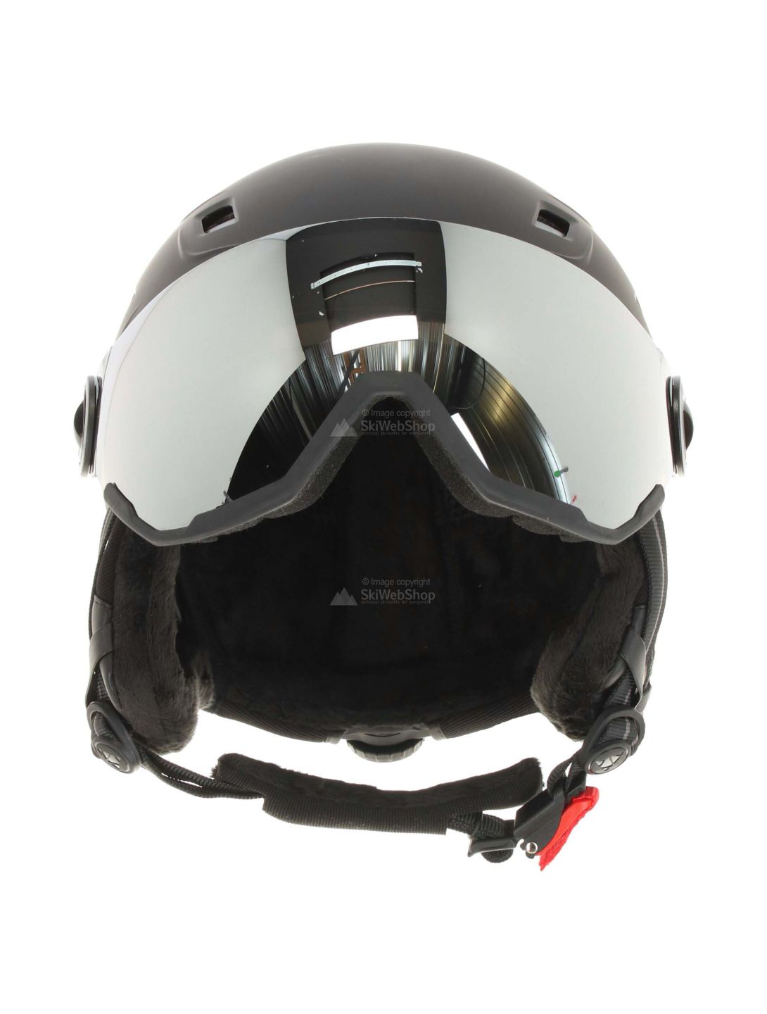 Cairn, ski helmet with visor, spare lens, black