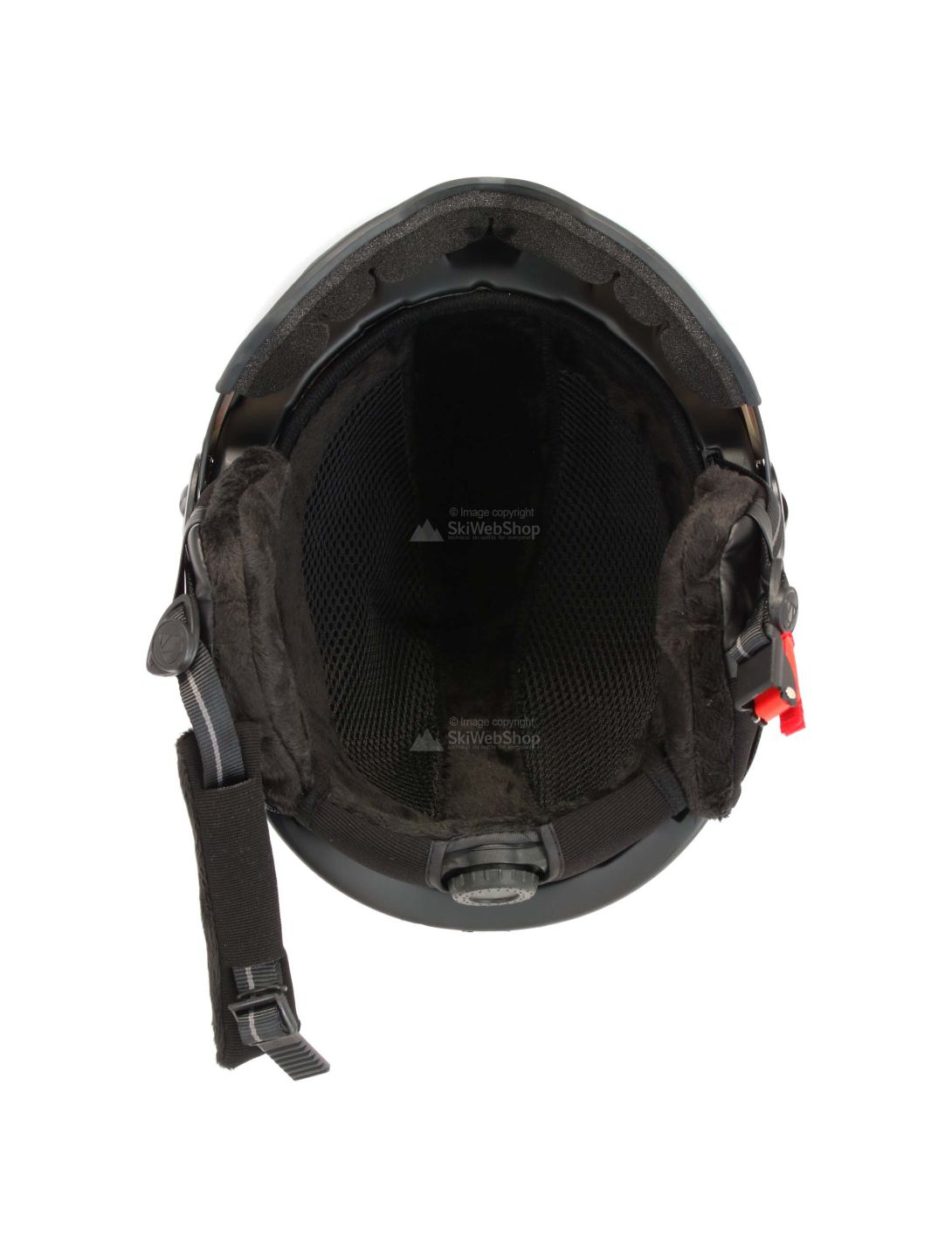 Cairn, ski helmet with visor, spare lens, black