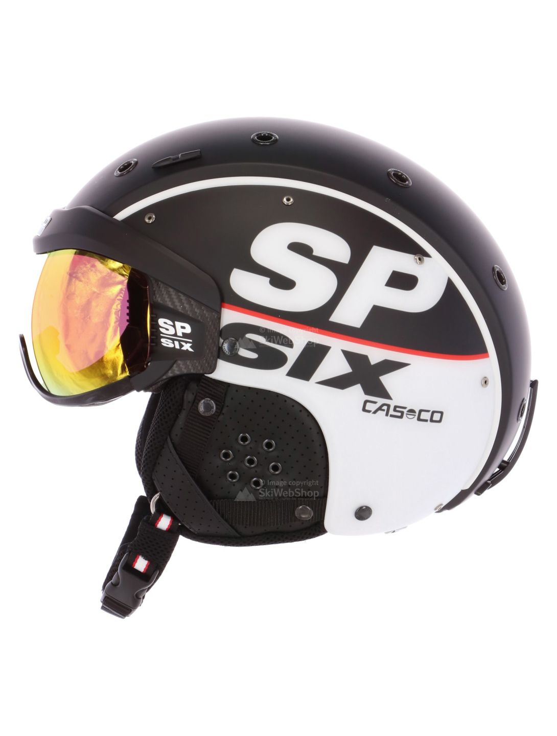 Casco, SP-6 Six Visor Vautron, ski helmet, Comp Black White