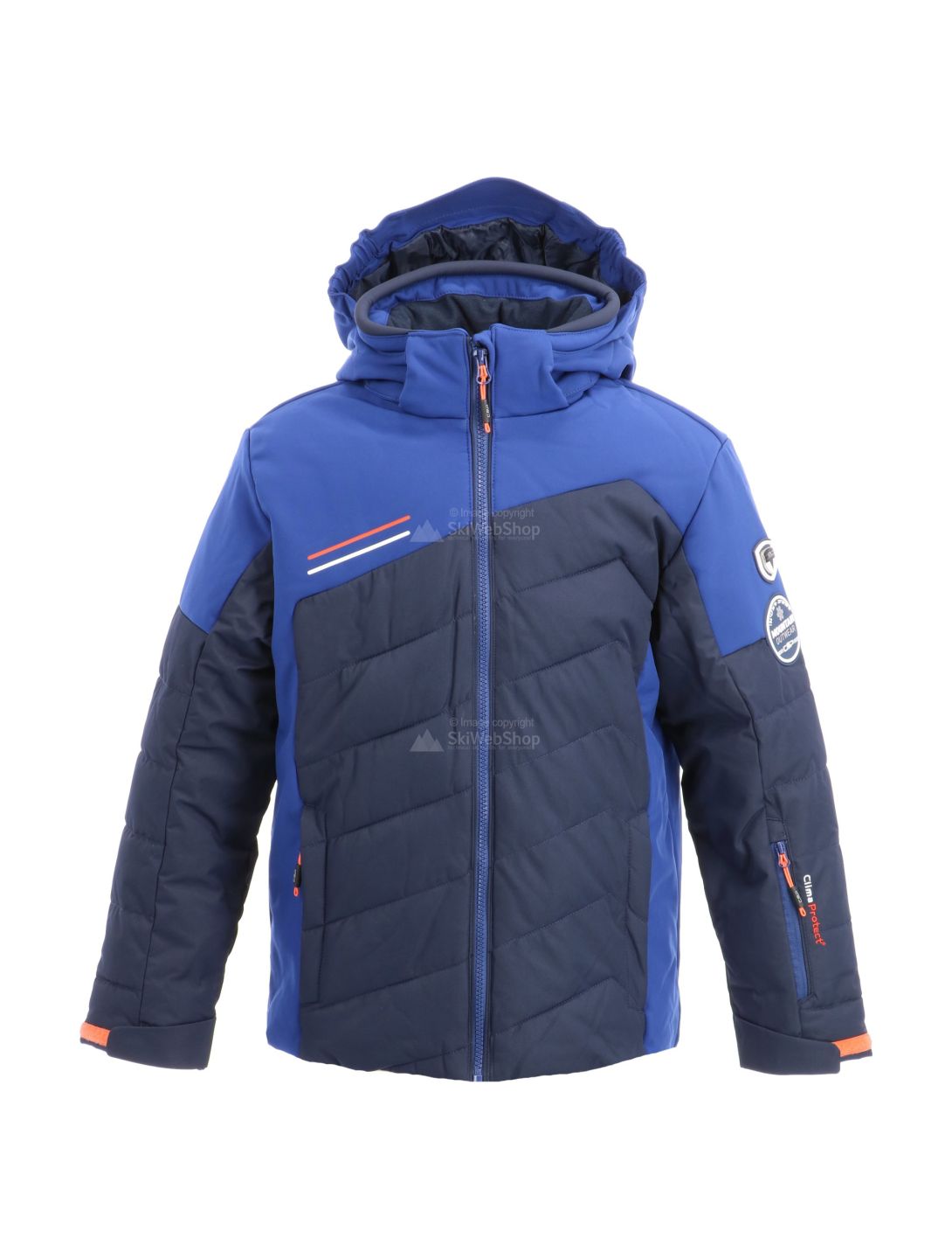 CMP, ski jacket, kids, blue/marine blue/orange