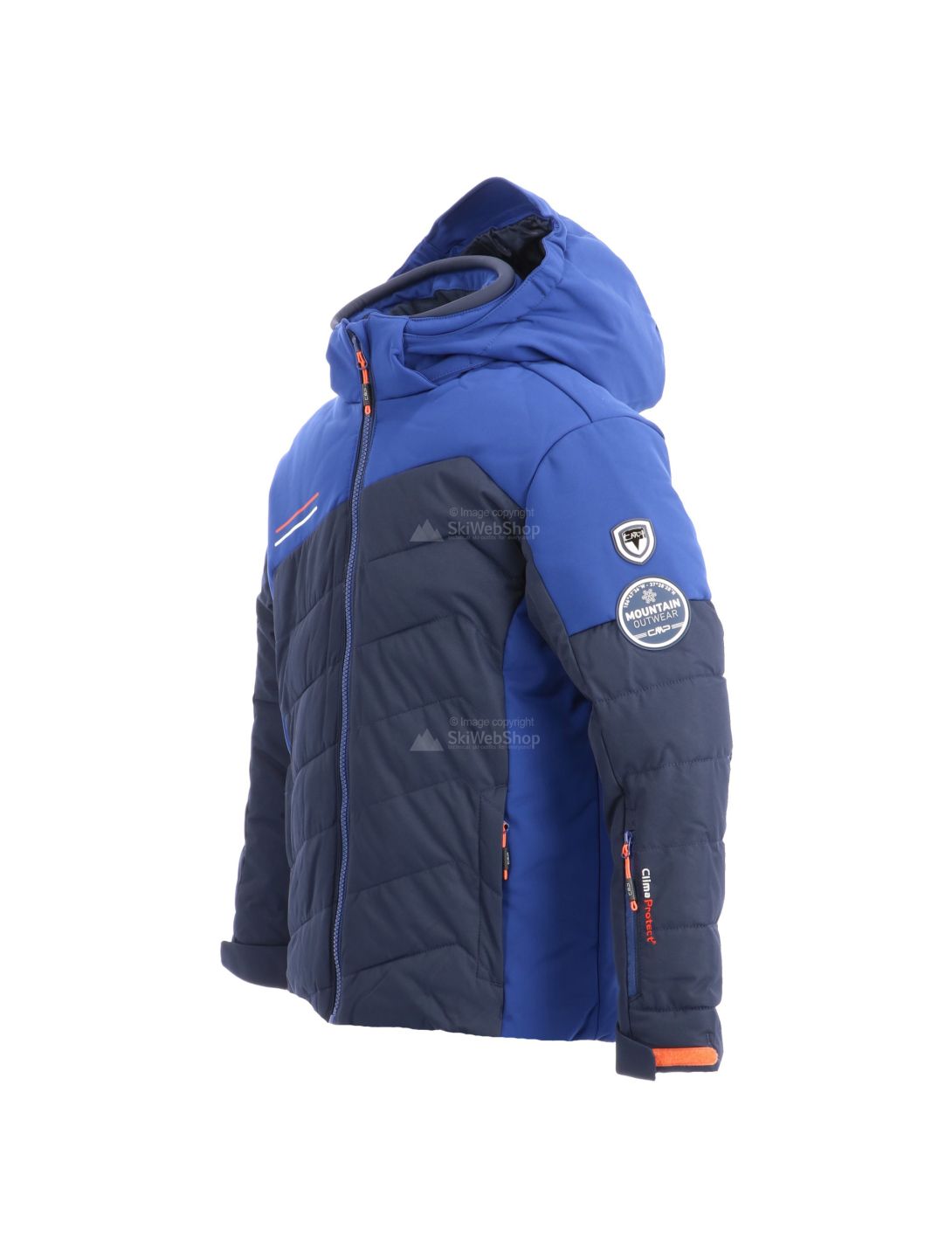 CMP, ski jacket, kids, blue/marine blue/orange