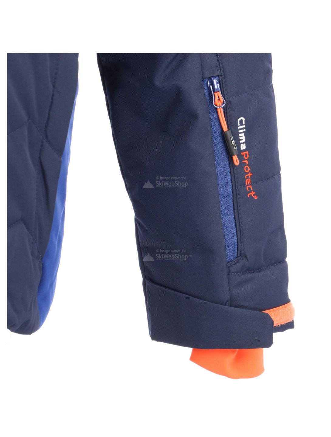 CMP, ski jacket, kids, blue/marine blue/orange