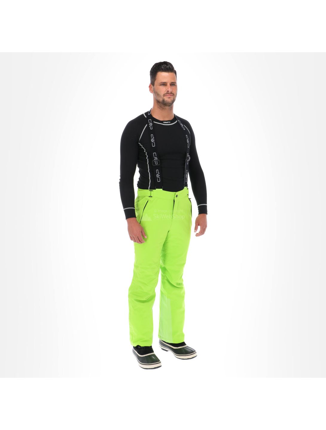 CMP, Ski pants, ski pants, men, lime green