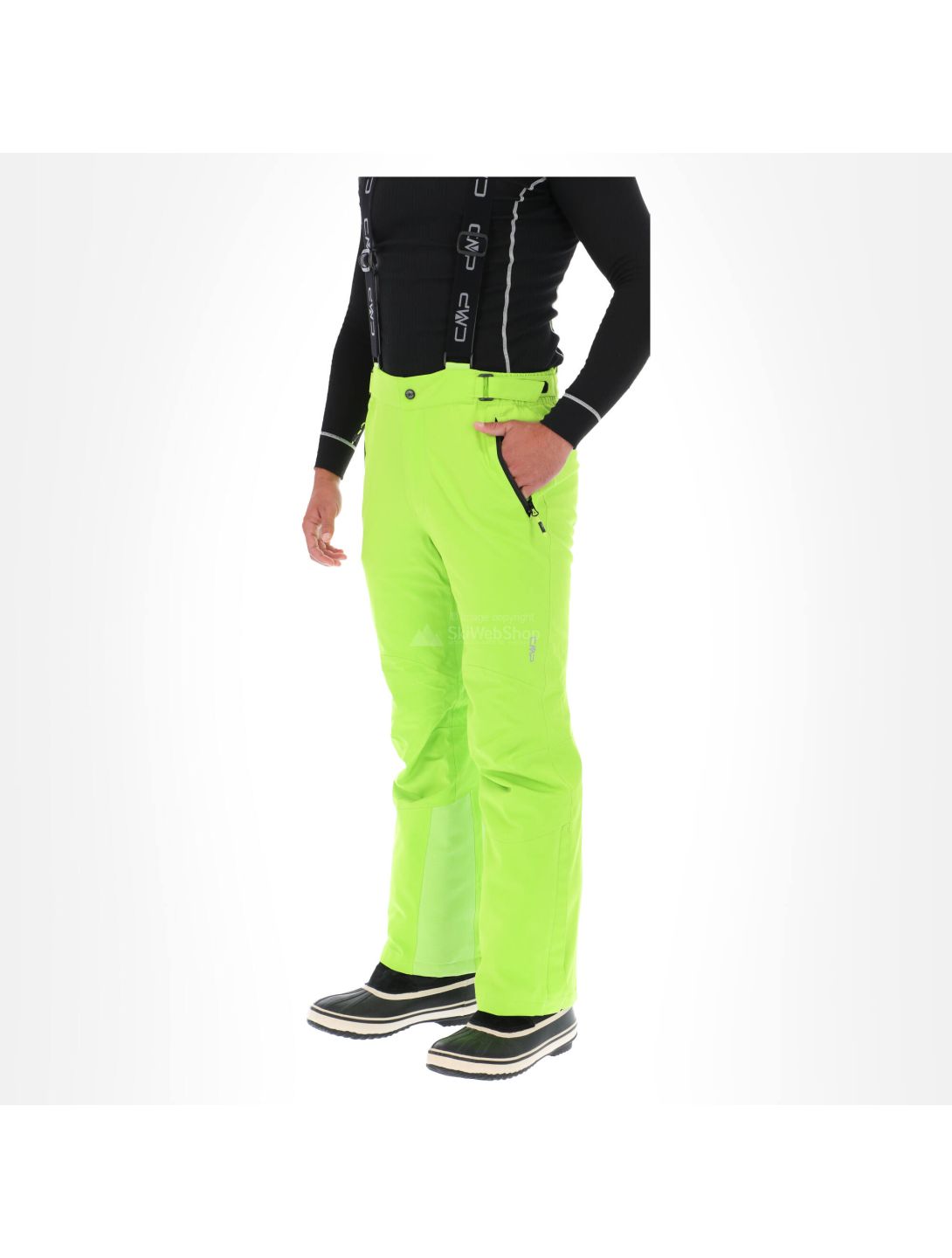 CMP, Ski pants, ski pants, men, lime green