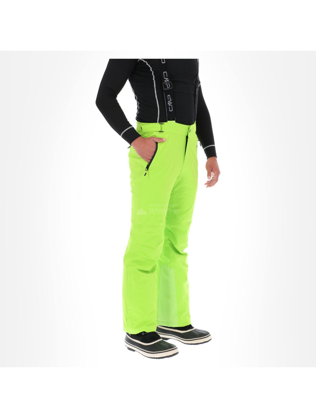 CMP, Ski pants, ski pants, men, lime green