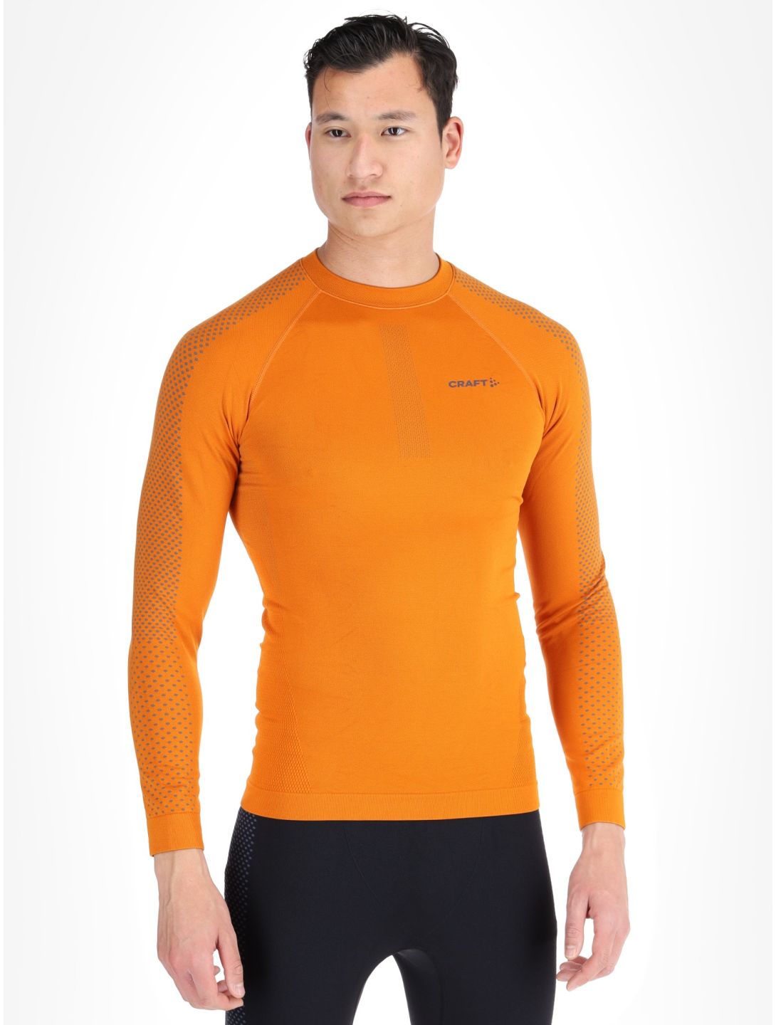 Craft, Adv Warm Intensity LS thermal shirt men Cara / Granite grey, orange 