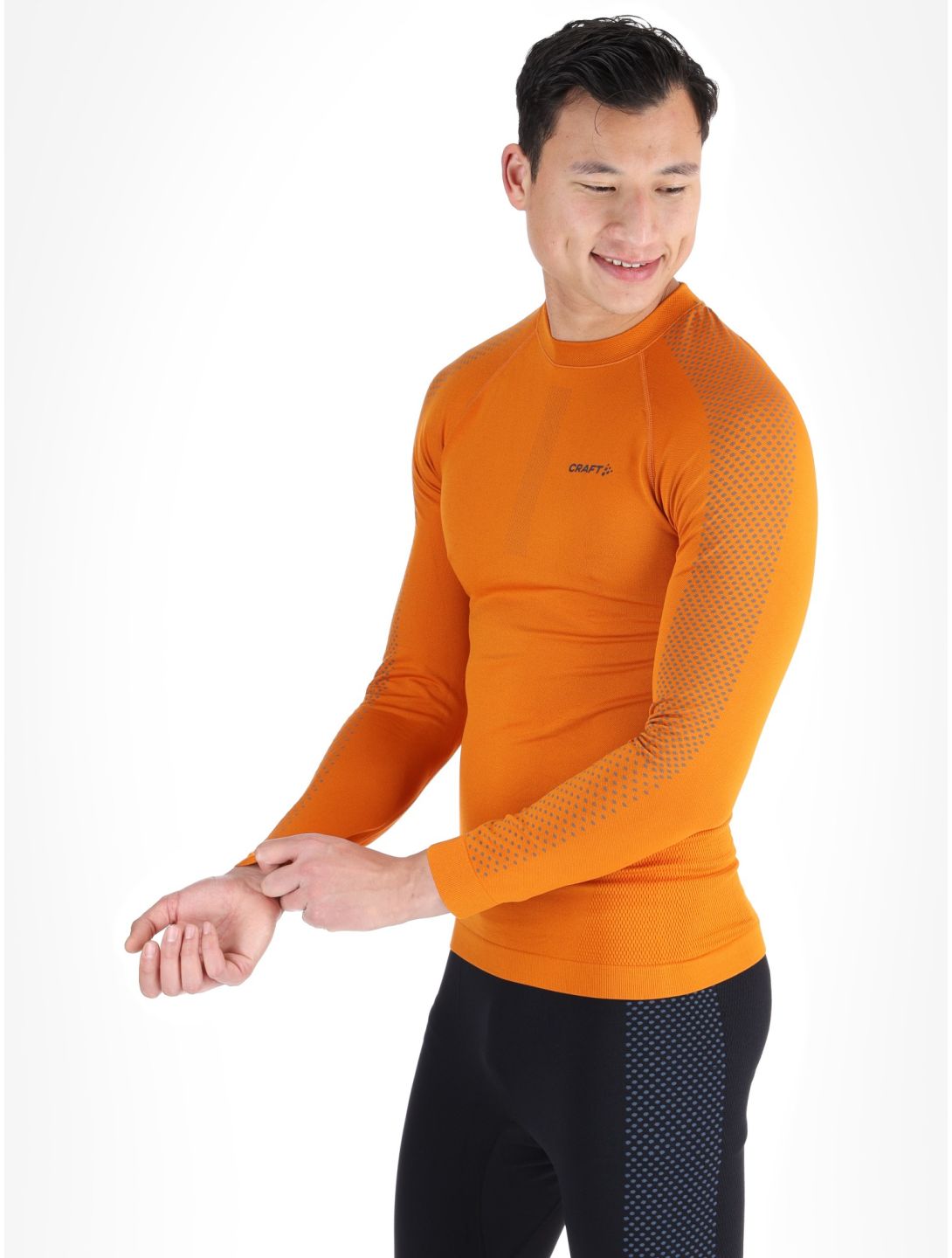 Craft, Adv Warm Intensity LS thermal shirt men Cara / Granite grey, orange 