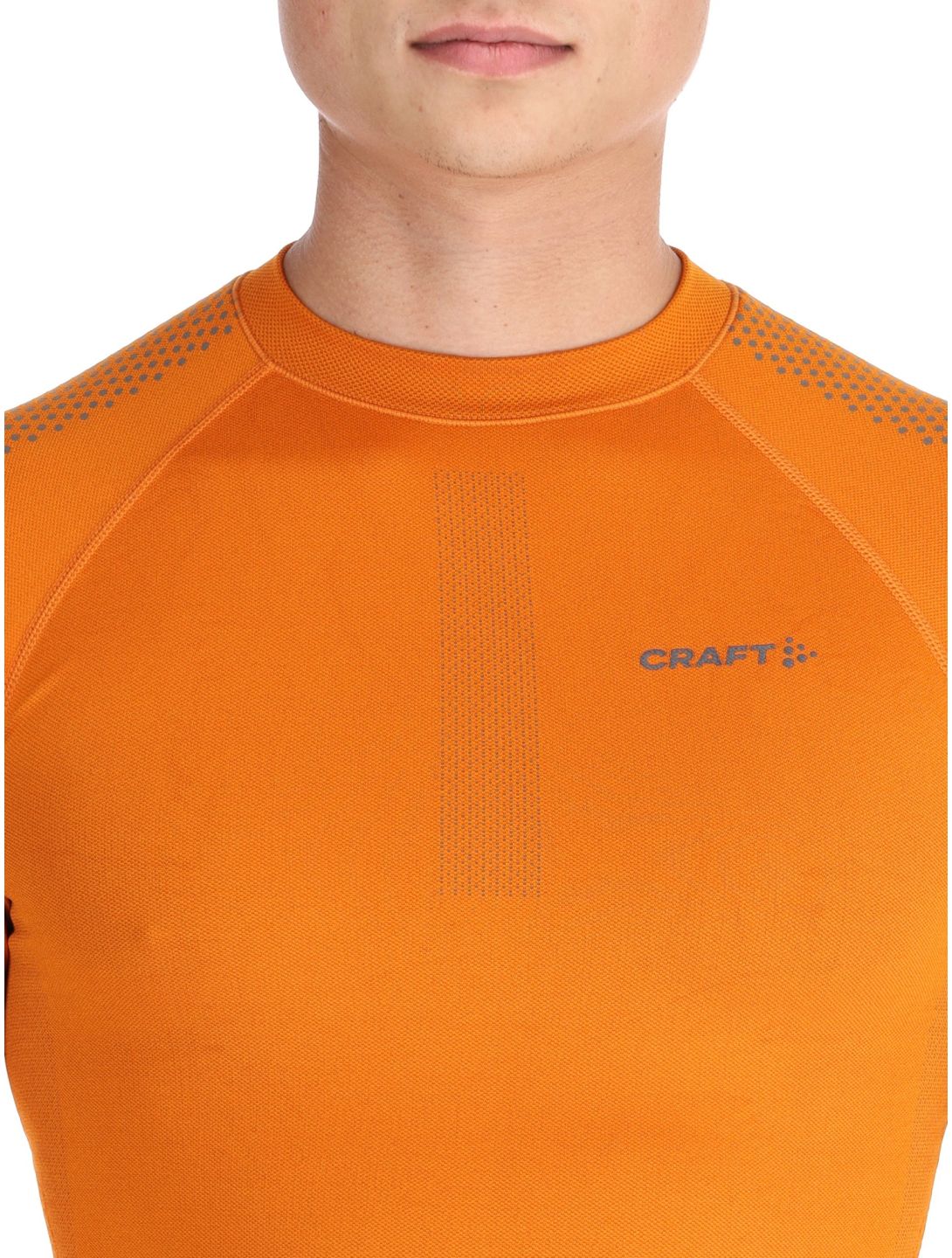 Craft, Adv Warm Intensity LS thermal shirt men Cara / Granite grey, orange 